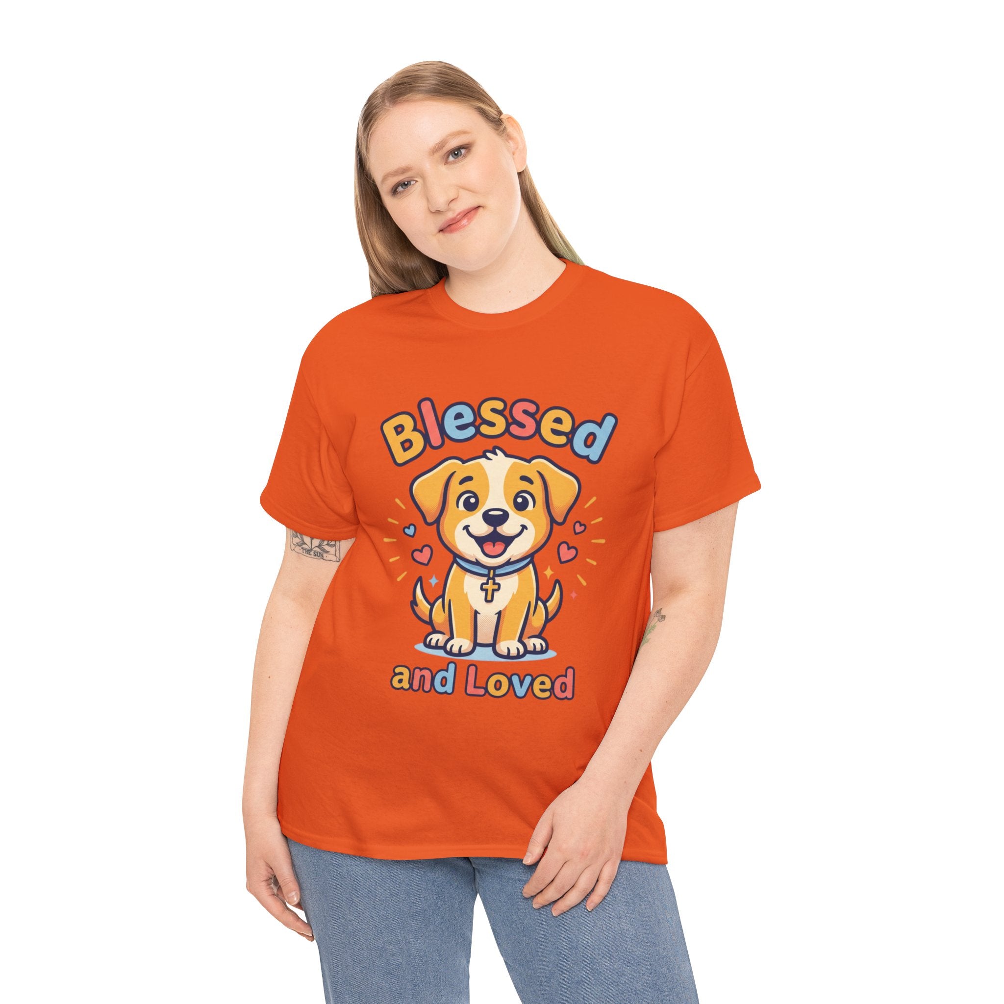Blessed and Loved Puppy T-Shirt — Cute Dog Graphic Tee for Pet Lovers