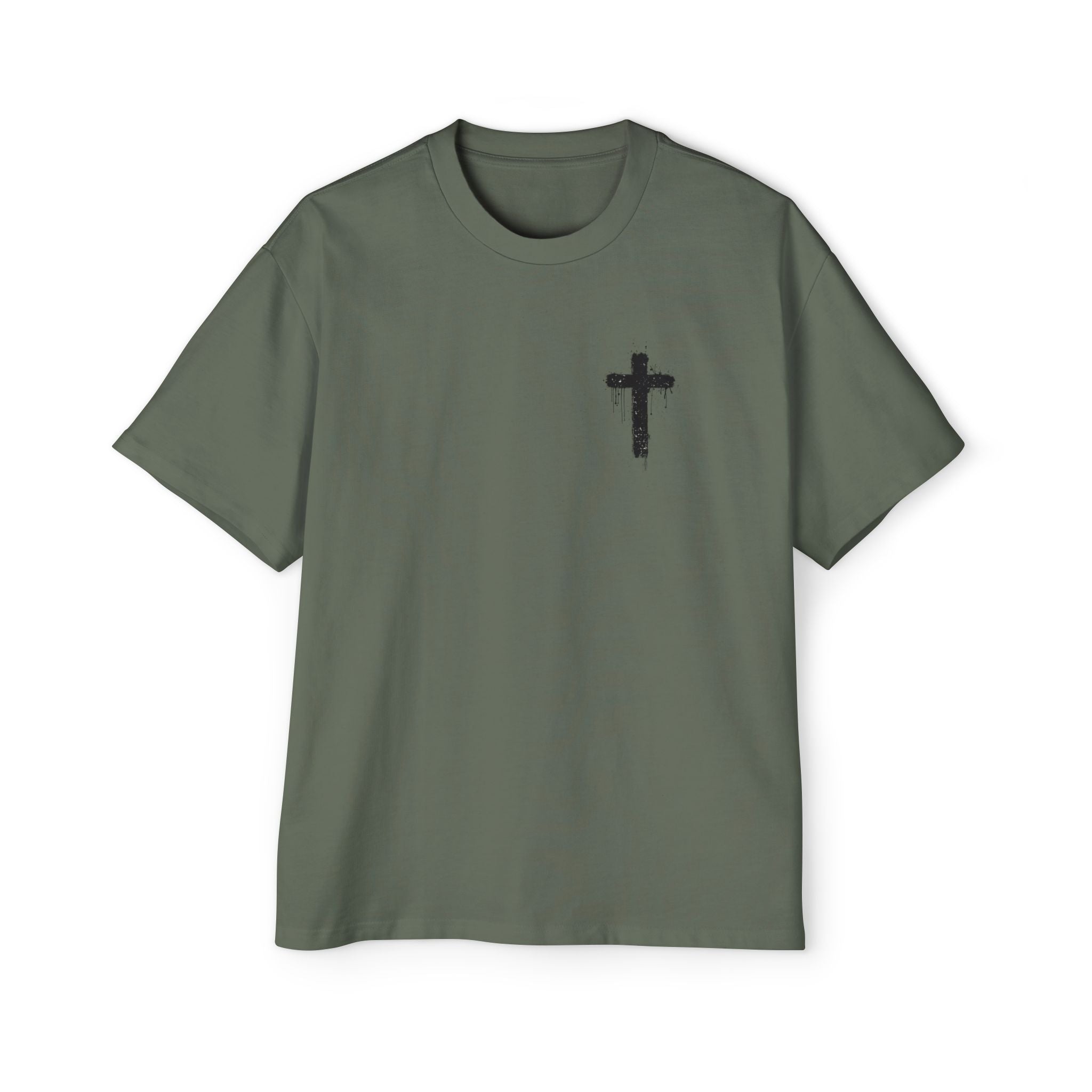 Dripping Paint Cross T-Shirt | Grunge Christian Tee