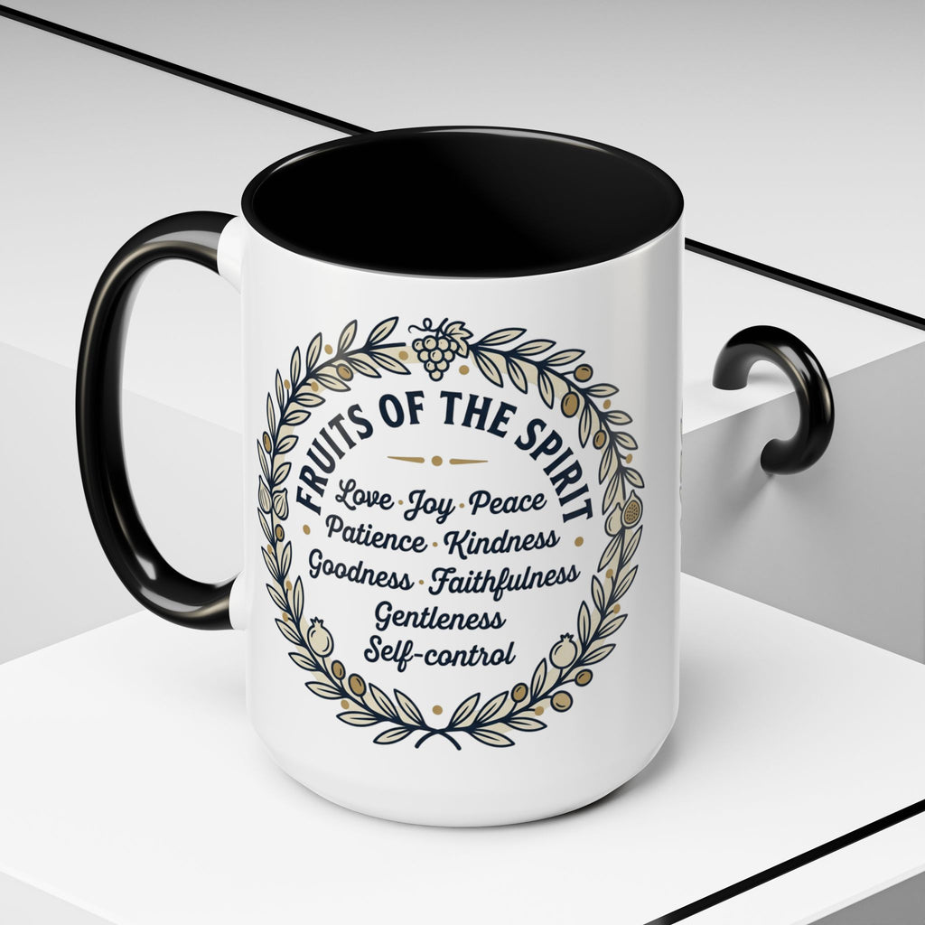 Fruits of the spirit Script Mug | Accent Coffee Mug