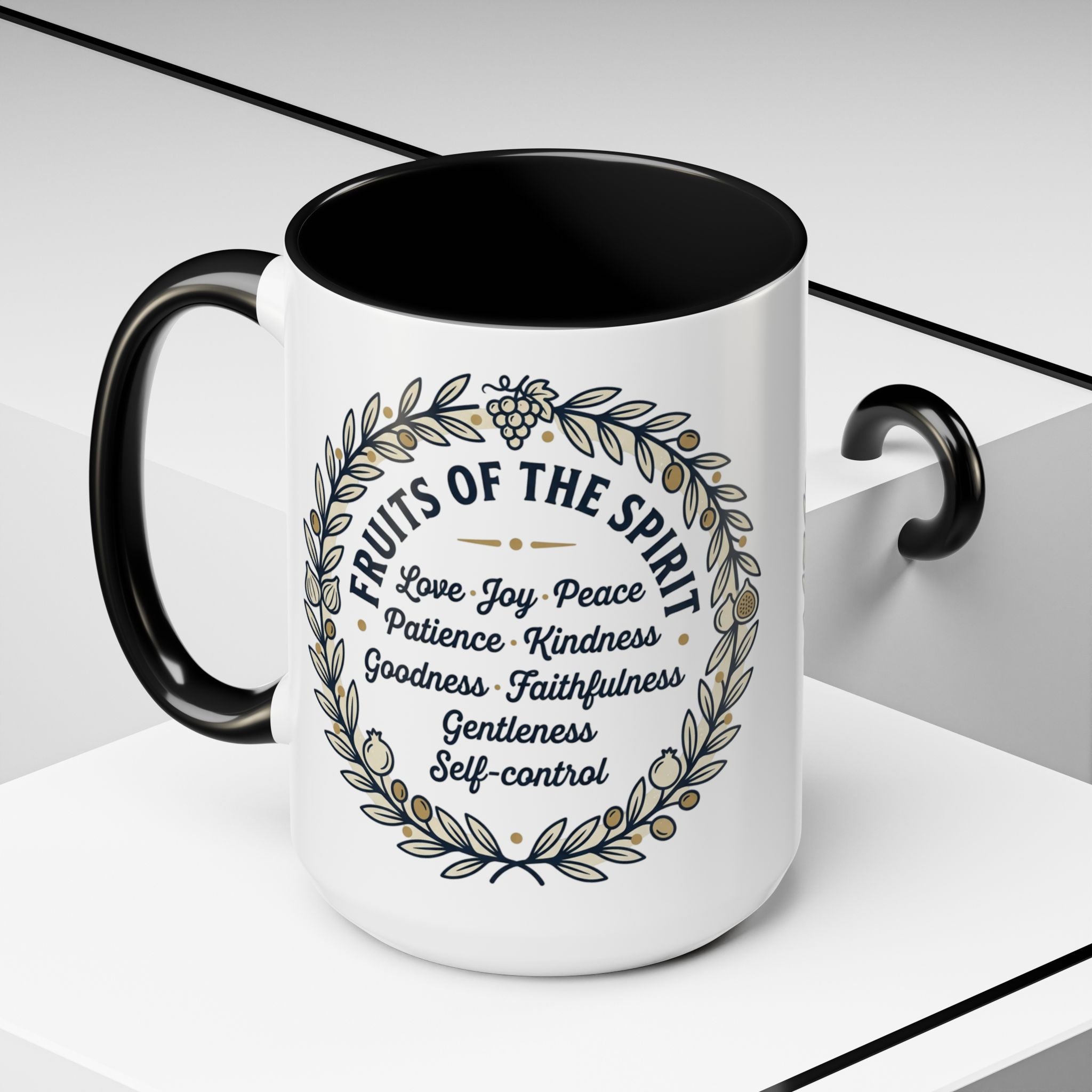 Fruits of the spirit Script Mug | Accent Coffee Mug