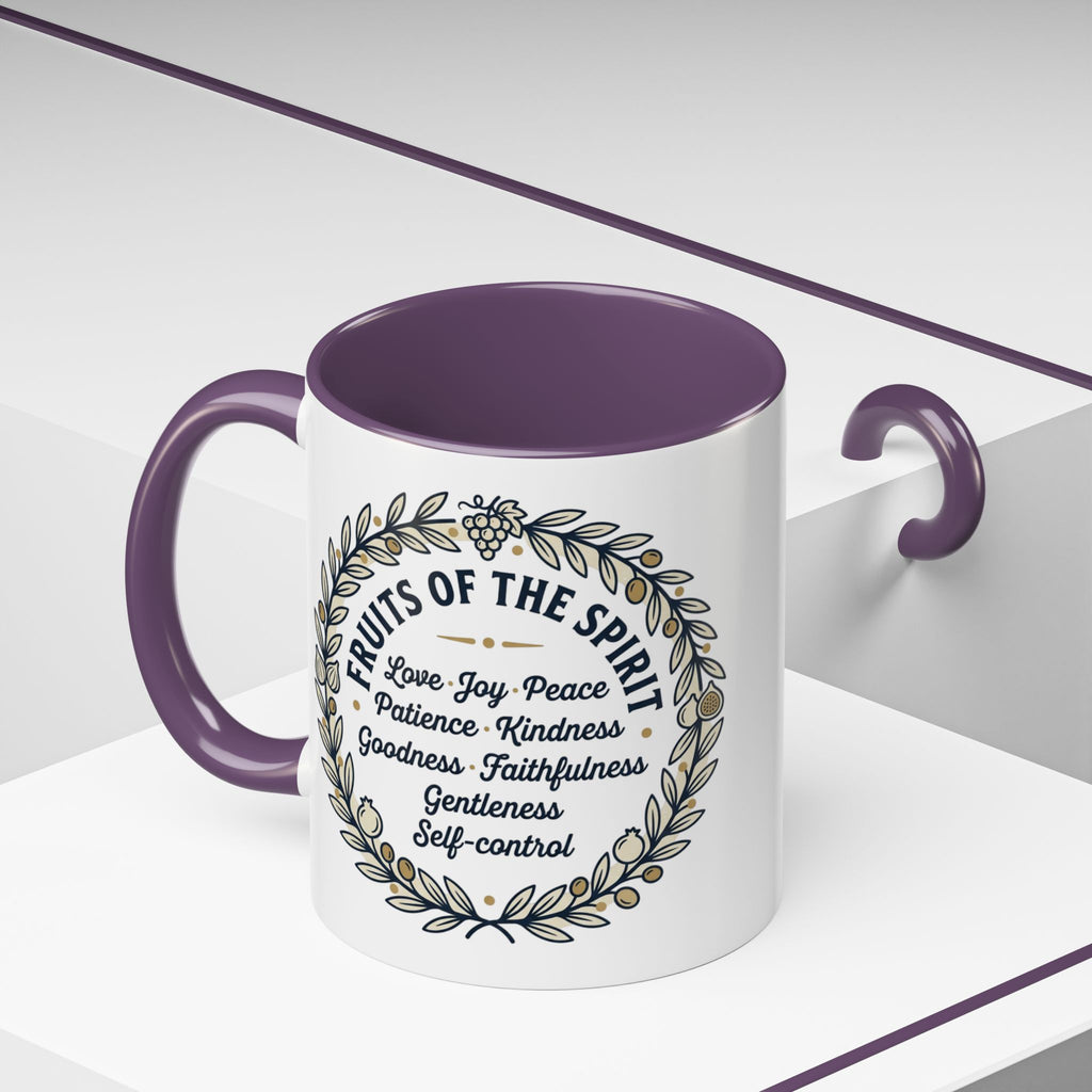 Fruits of the spirit Script Mug | Accent Coffee Mug