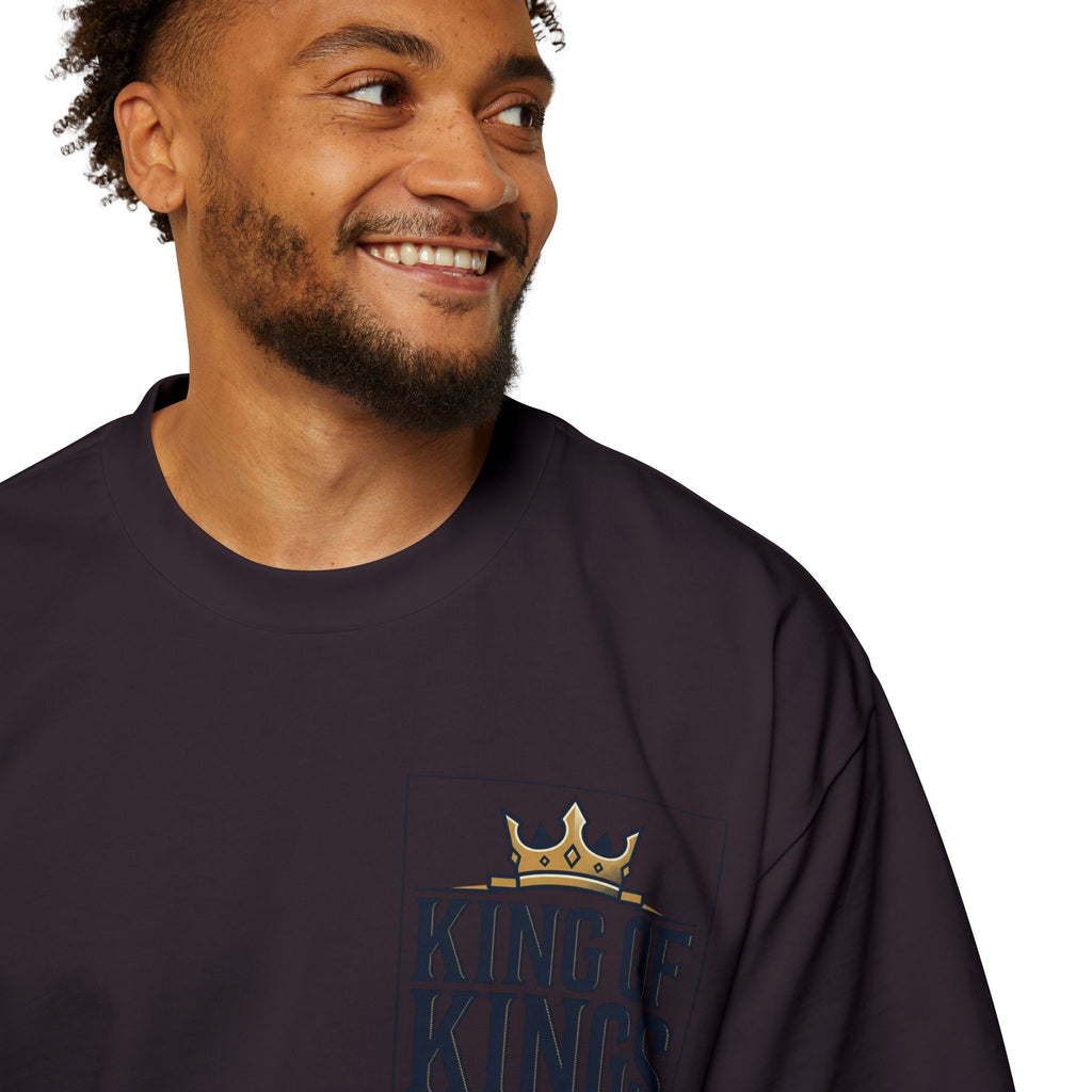King of Kings Tee — Men's Oversized Graphic T-Shirt with Crown Design