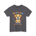 Blessed and Loved Puppy T-Shirt — Cute Dog Graphic Tee for Pet Lovers