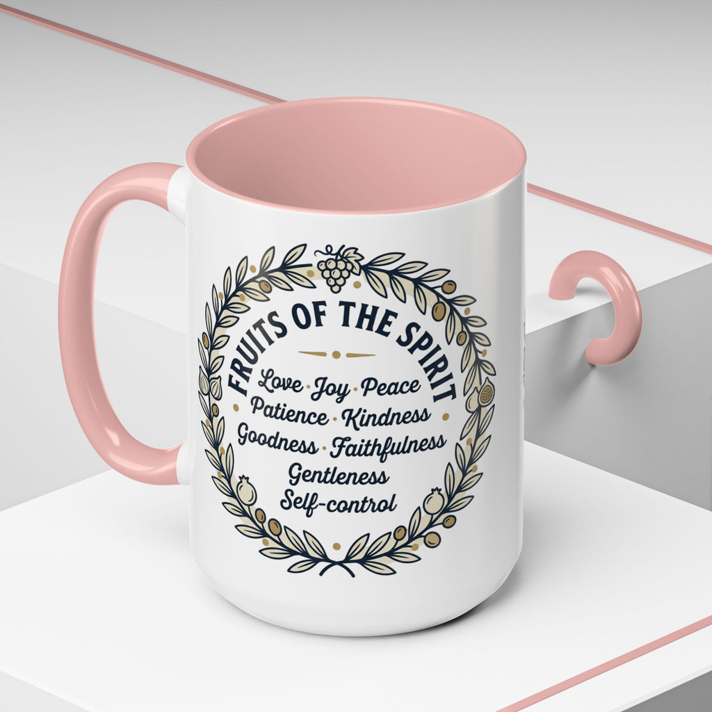 Fruits of the spirit Script Mug | Accent Coffee Mug