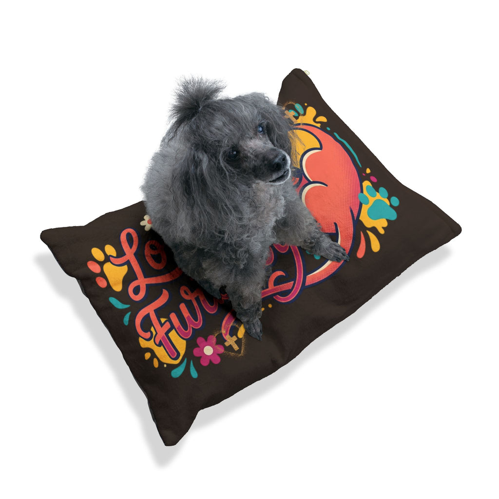 Loved Furbaby Pet Bed — Cozy Floral Dog Pillow