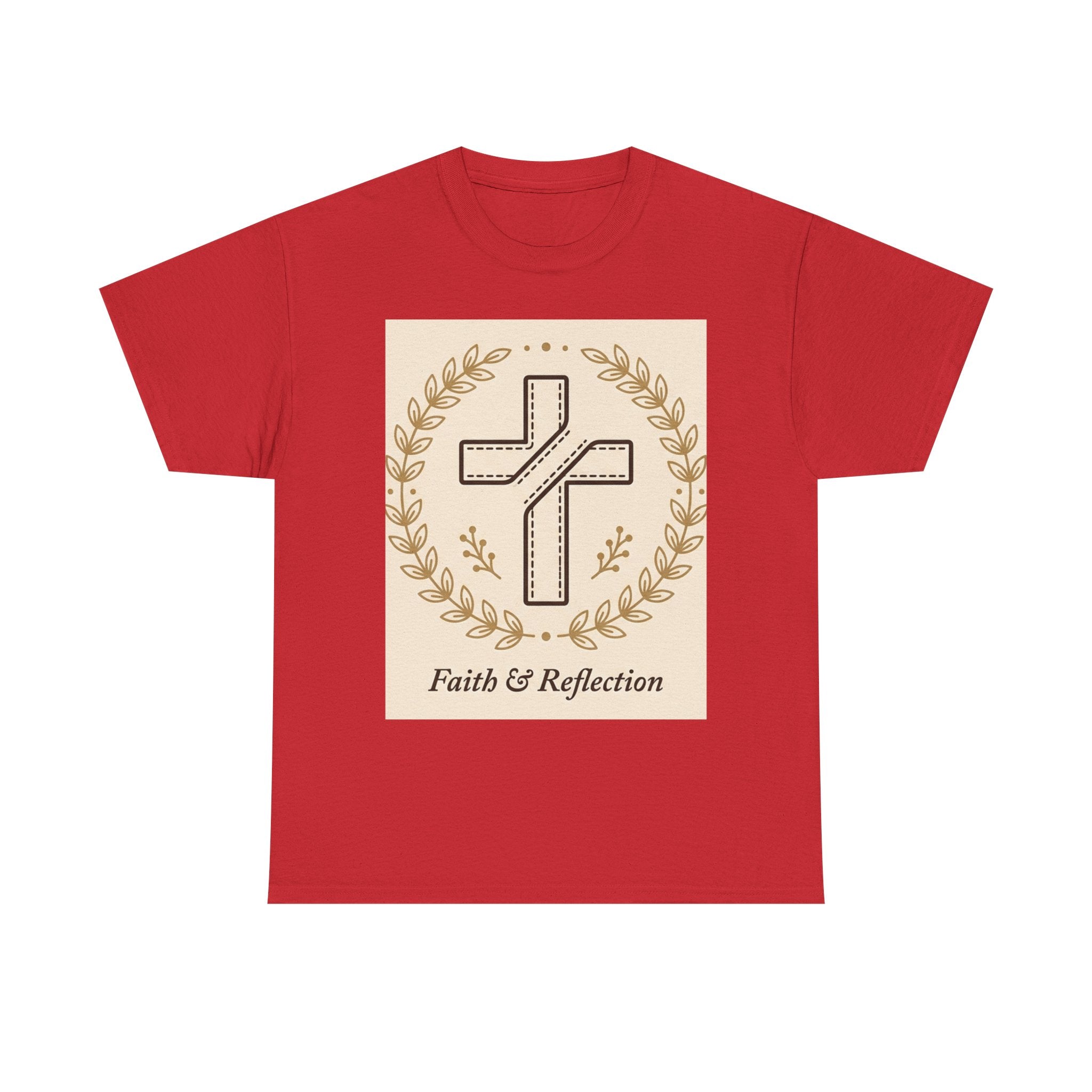 Faith & Reflection Cross T-Shirt | Christian Scripture Tee