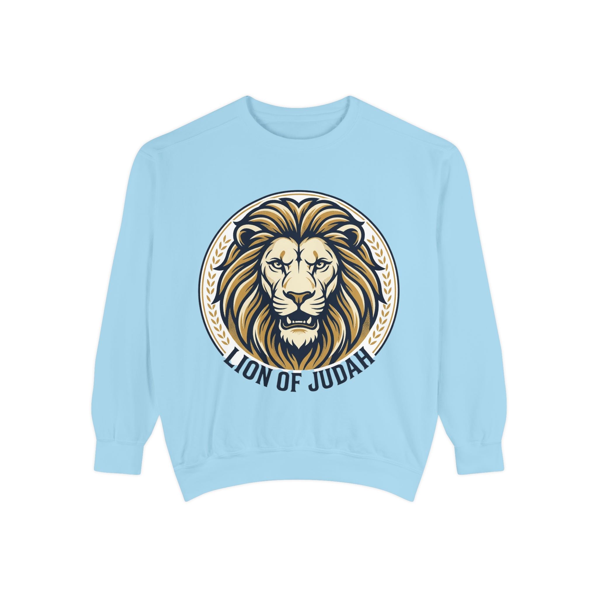 Lion of Judah Sweatshirt — Religious Lion Graphic Crewneck