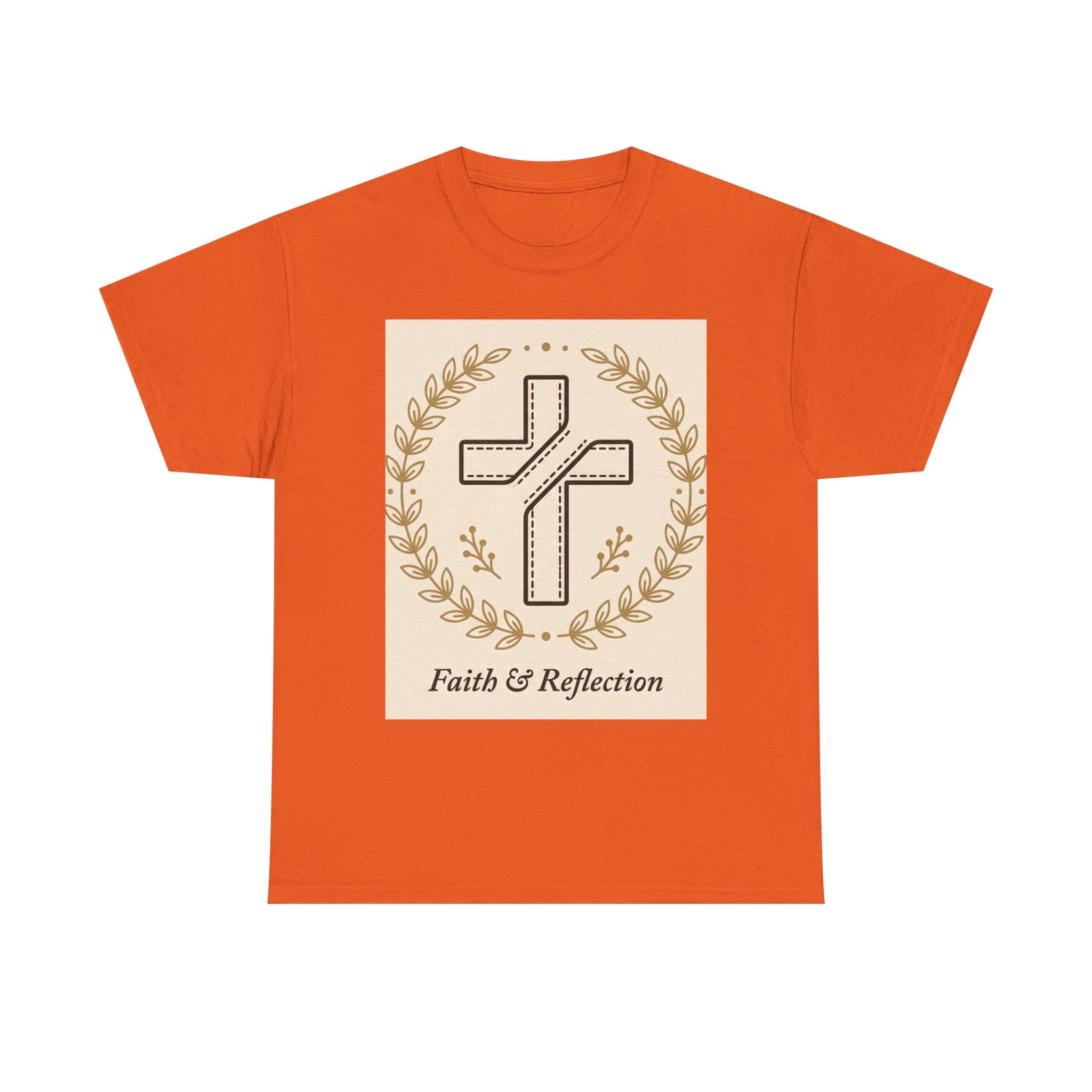 Faith & Reflection Cross T-Shirt | Christian Scripture Tee