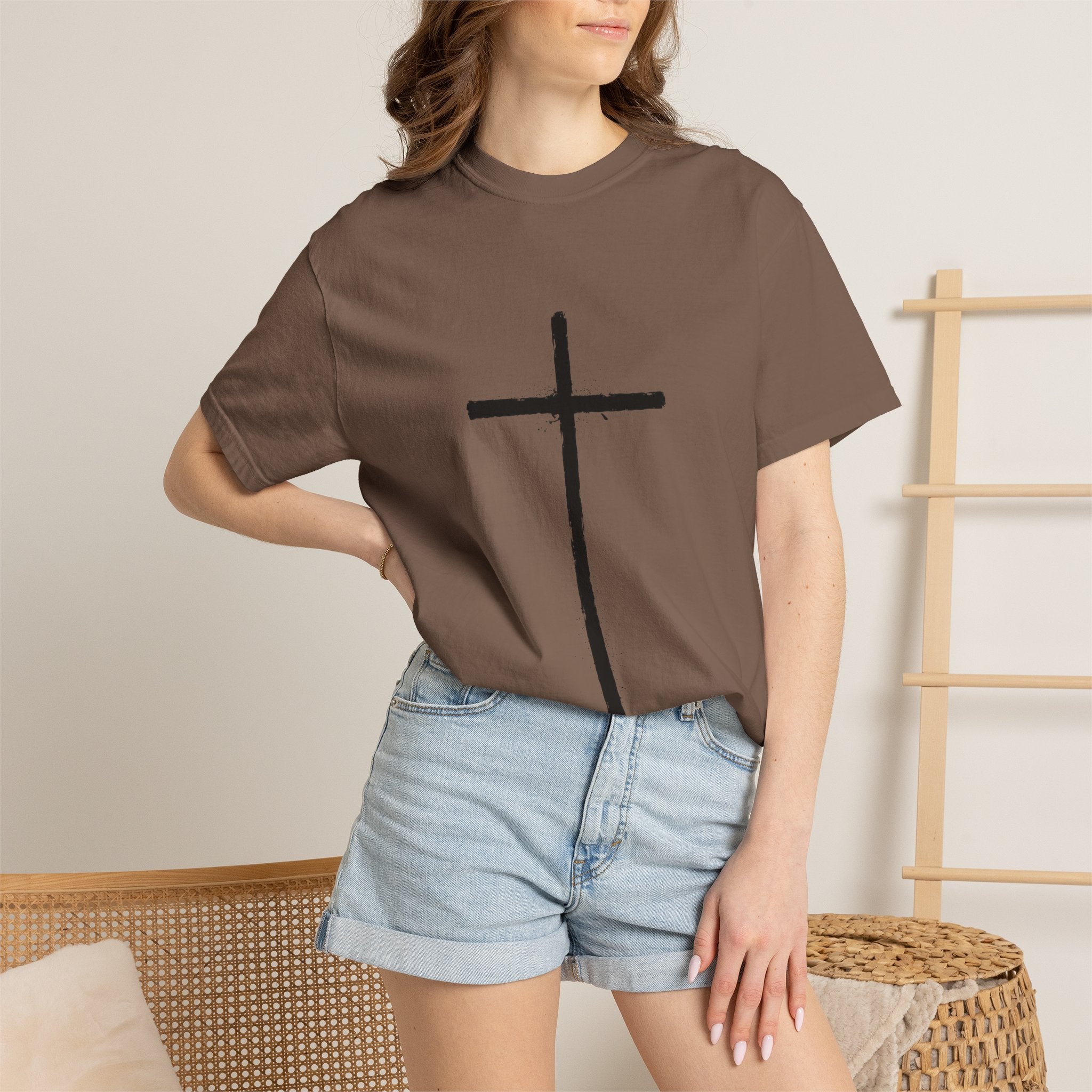 Cross T-shirt | Religious Gothic Faith Design