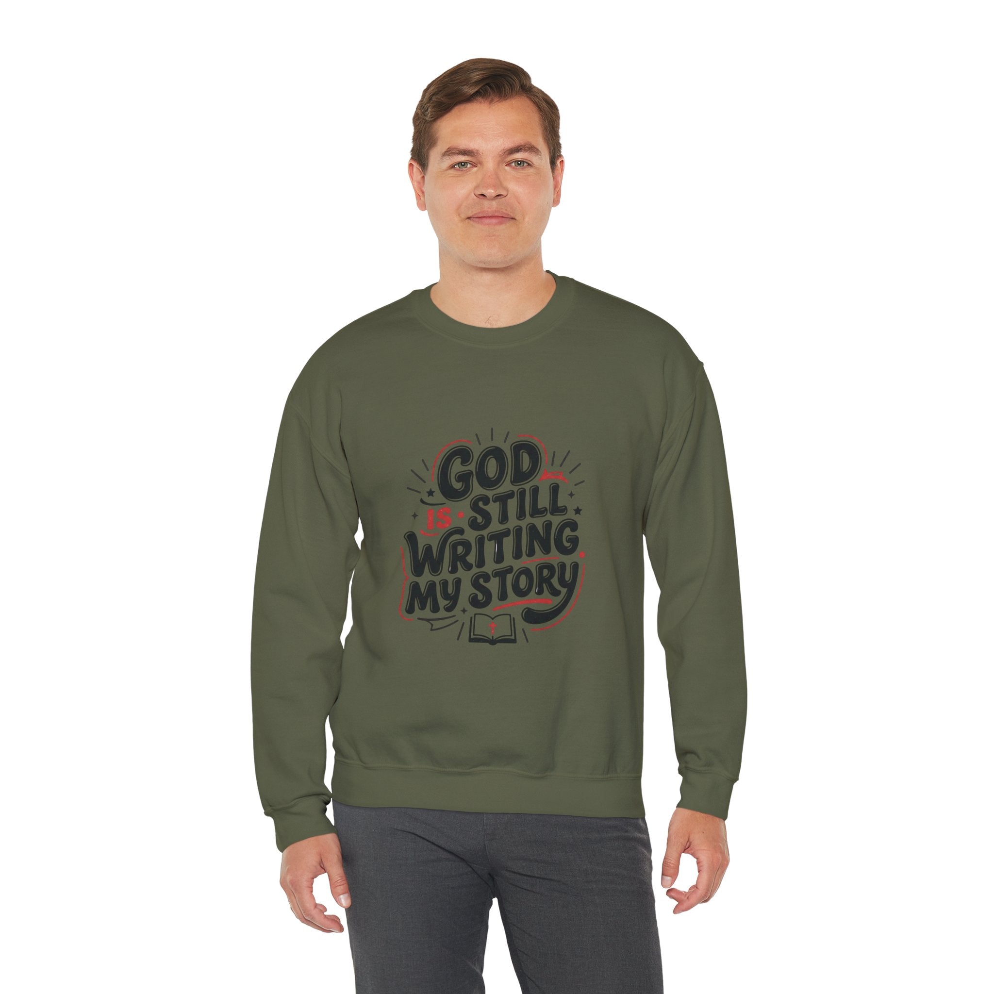 God Is Still Writing My Story Sweatshirt | Christian encouragement, groovy scripture