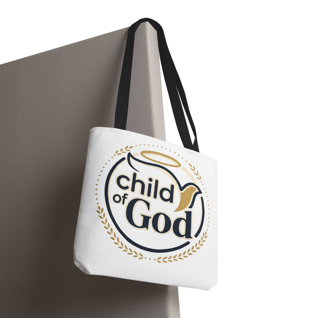 Child of God Tote Bag — All-Over Print Christian Canvas Tote