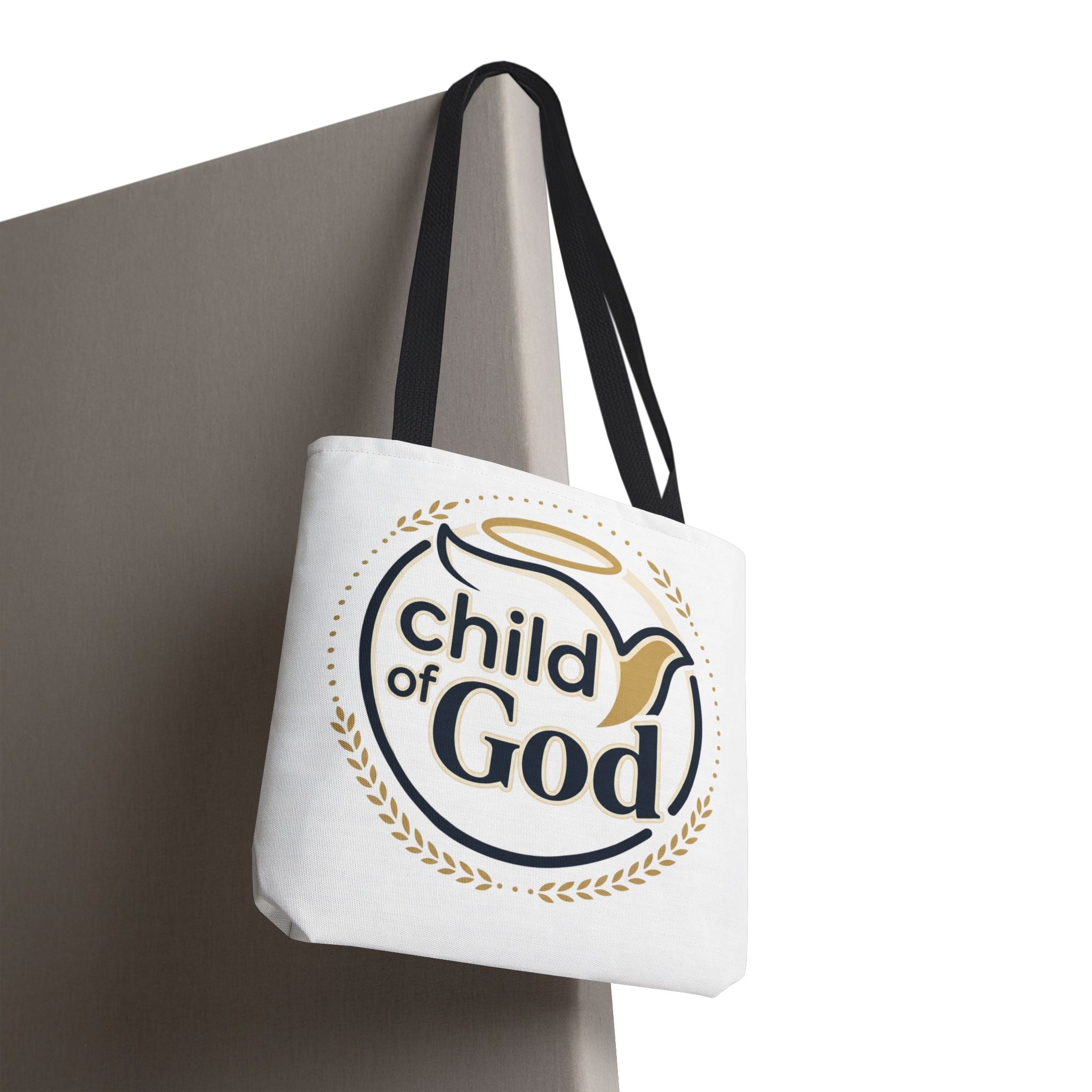 Child of God Tote Bag — All-Over Print Christian Canvas Tote