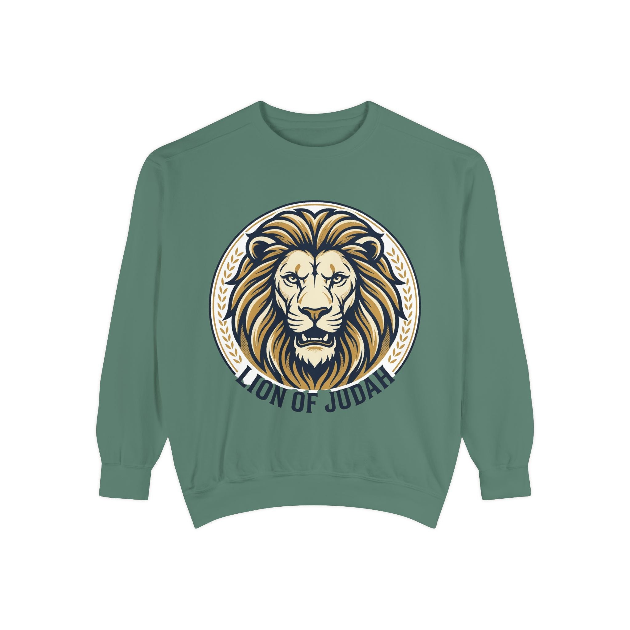 Lion of Judah Sweatshirt — Religious Lion Graphic Crewneck