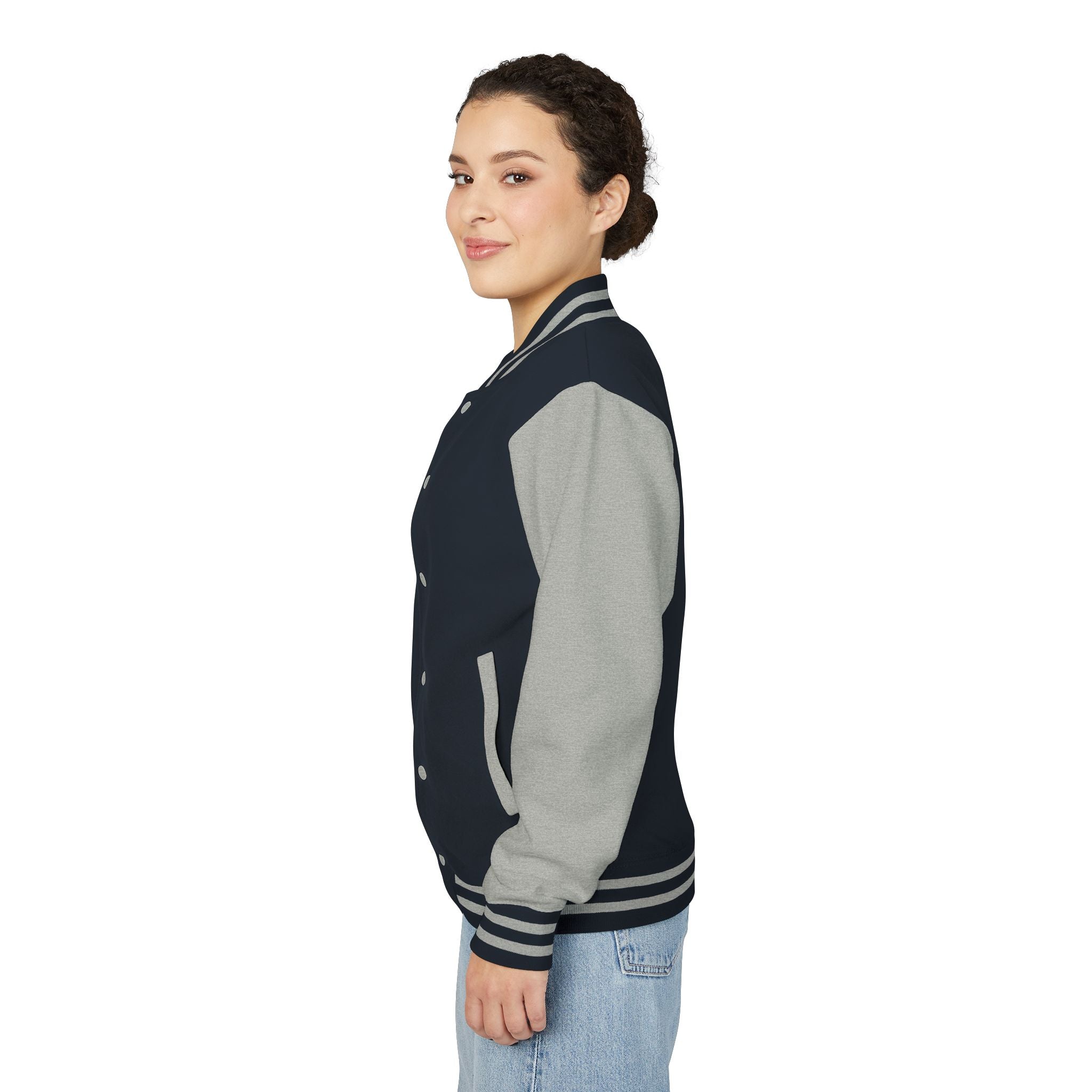 Christ Emblem Letterman Jacket | Red White Varsity