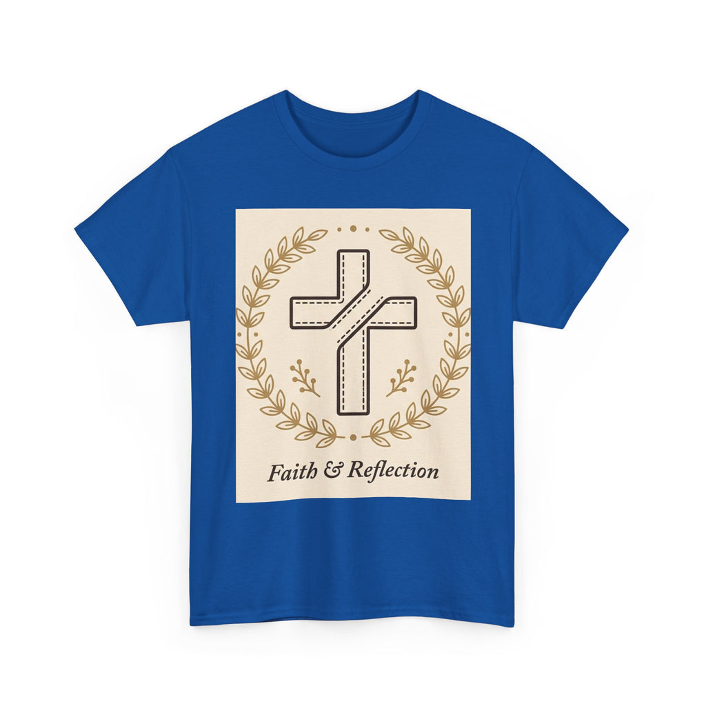 Faith & Reflection Cross T-Shirt | Christian Scripture Tee