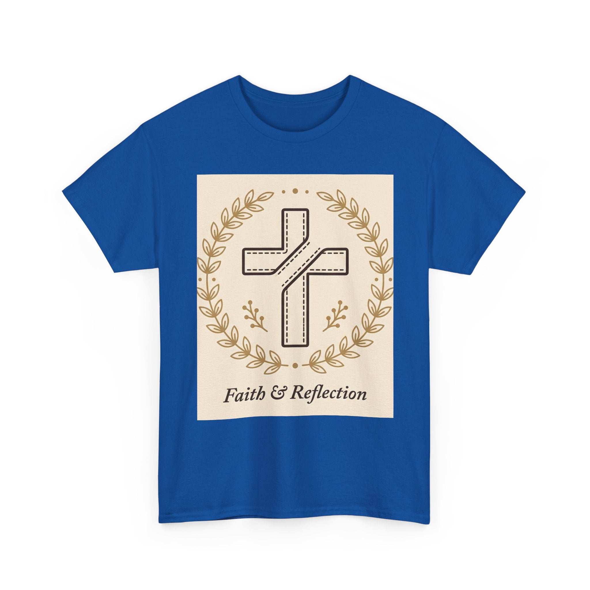 Faith & Reflection Cross T-Shirt | Christian Scripture Tee