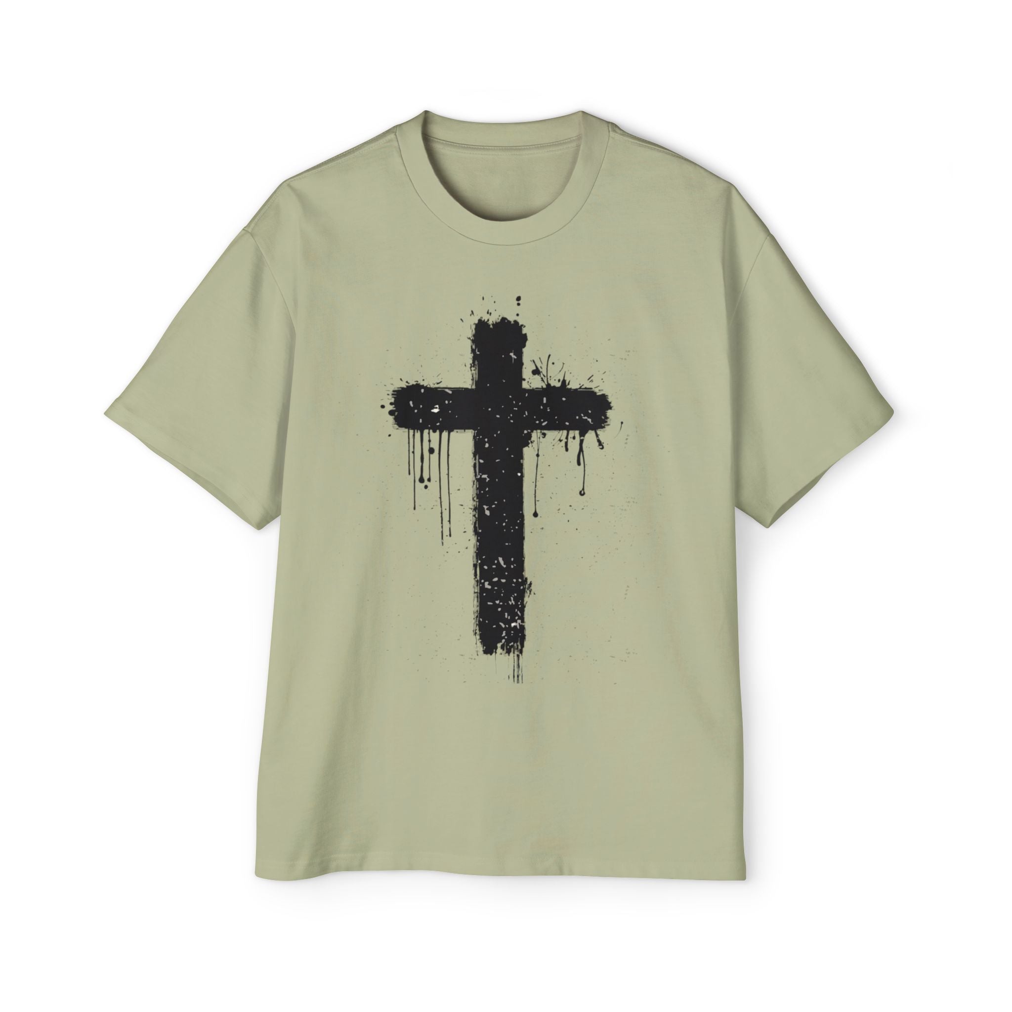 Dripping Paint Cross T-Shirt | Grunge Christian Tee