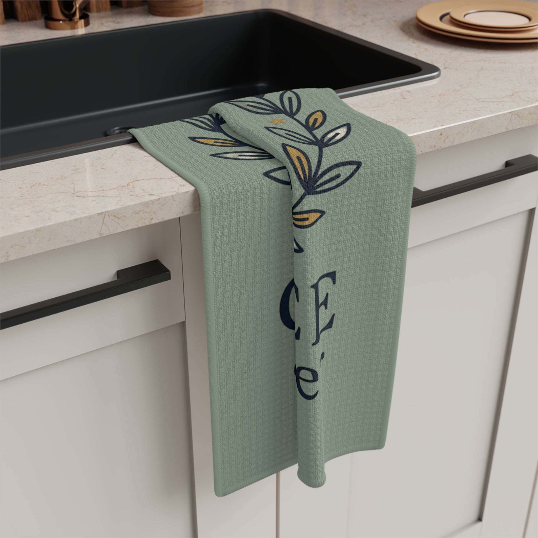 Tea Towel — "Grace and Gather" Kitchen Towel