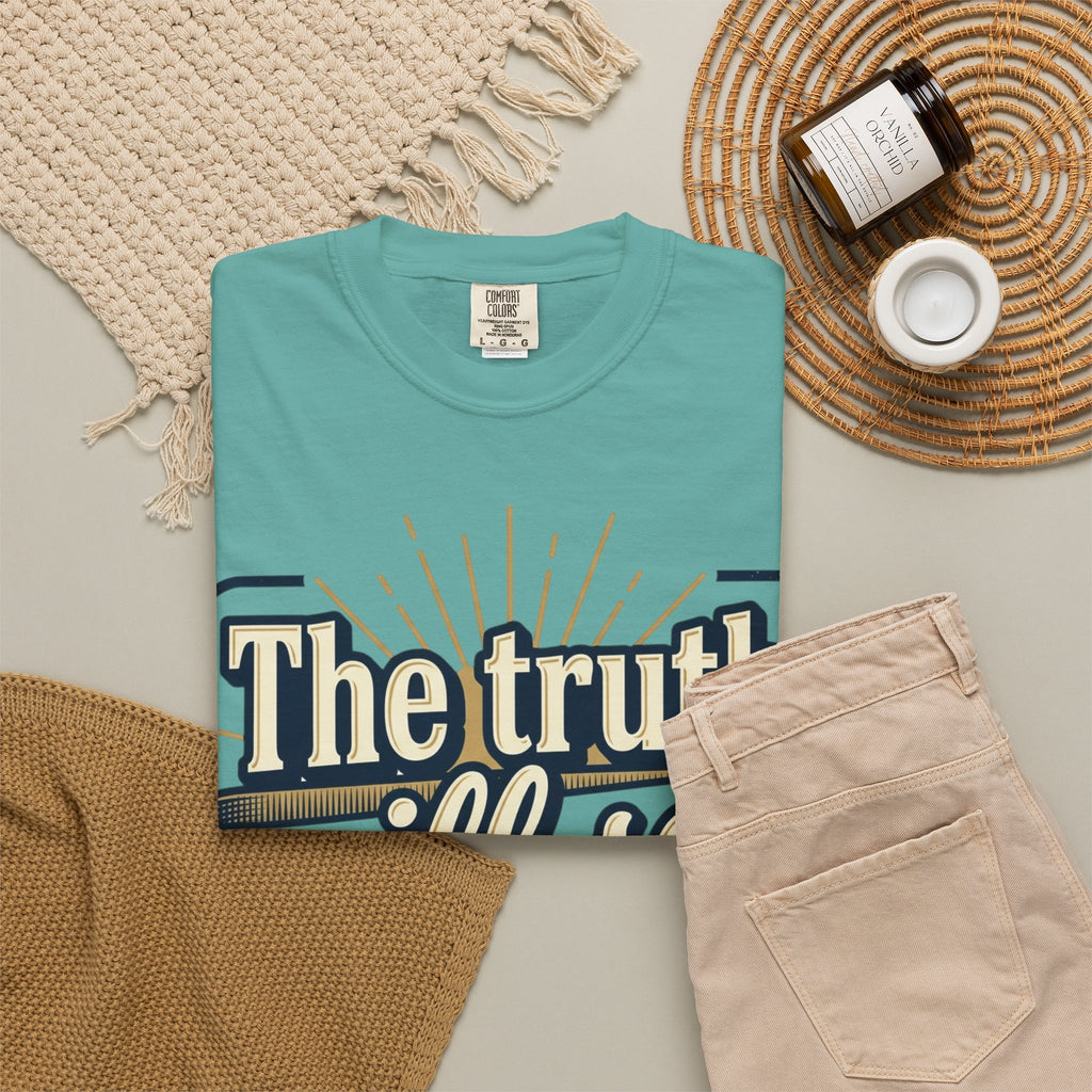 T-Shirt — "The Truth Will Set You Free" Inspirational Graphic Tee