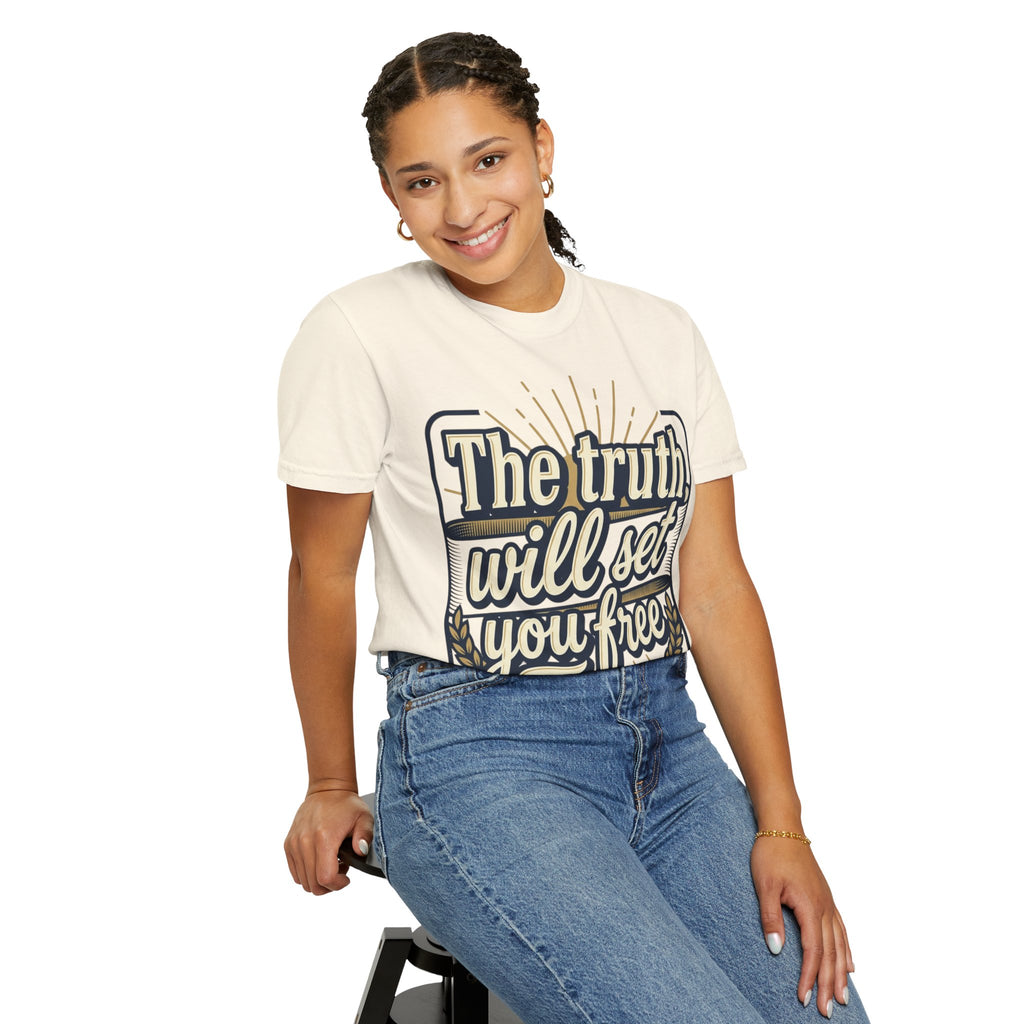 T-Shirt — "The Truth Will Set You Free" Inspirational Graphic Tee