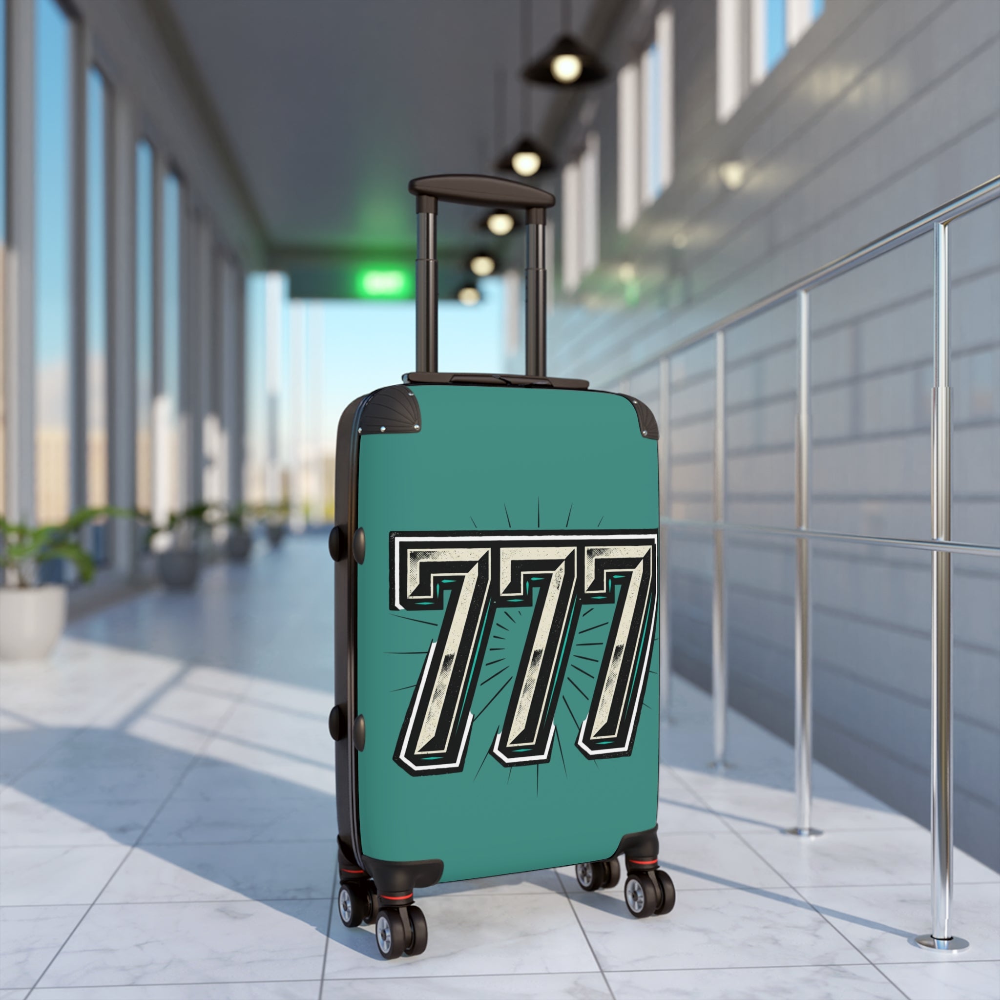 777 Travel Suitcase — Retro Casino Jackpot Carry-On