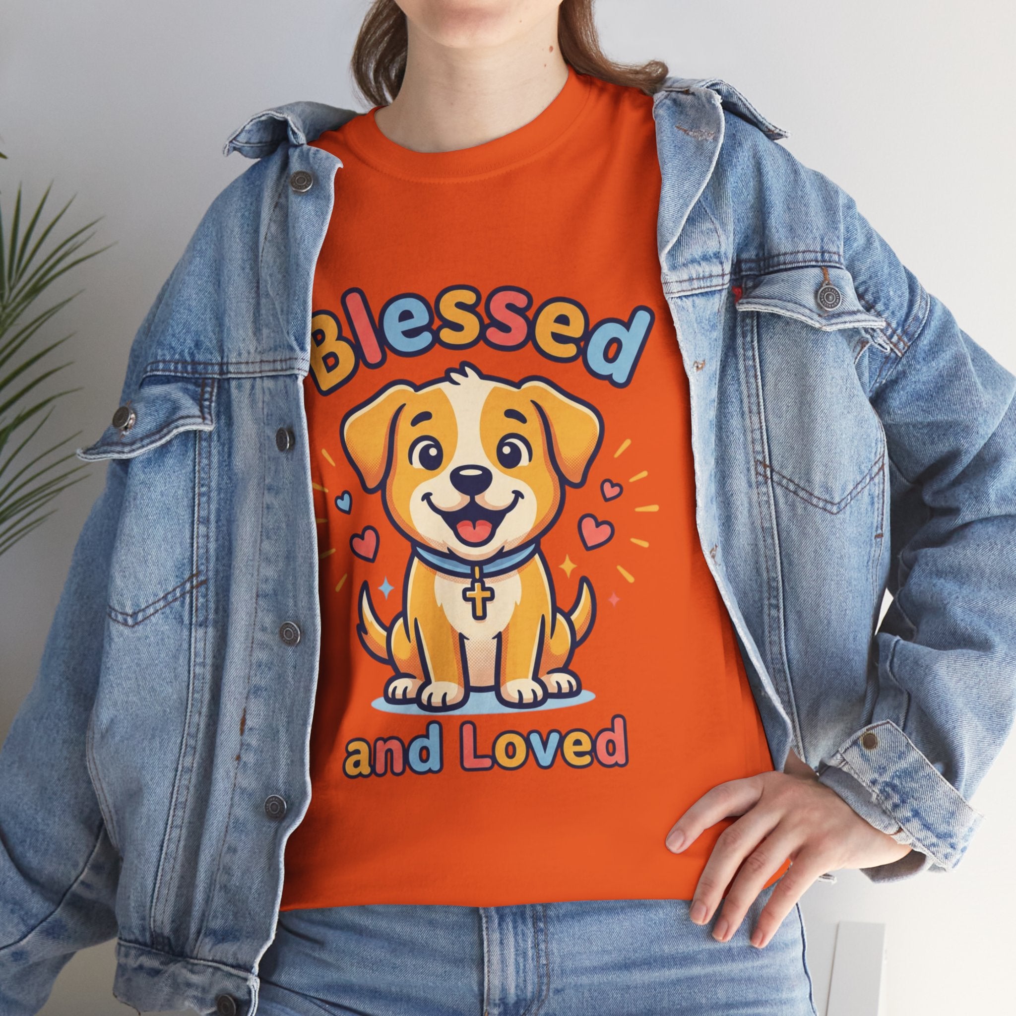 Blessed and Loved Puppy T-Shirt — Cute Dog Graphic Tee for Pet Lovers