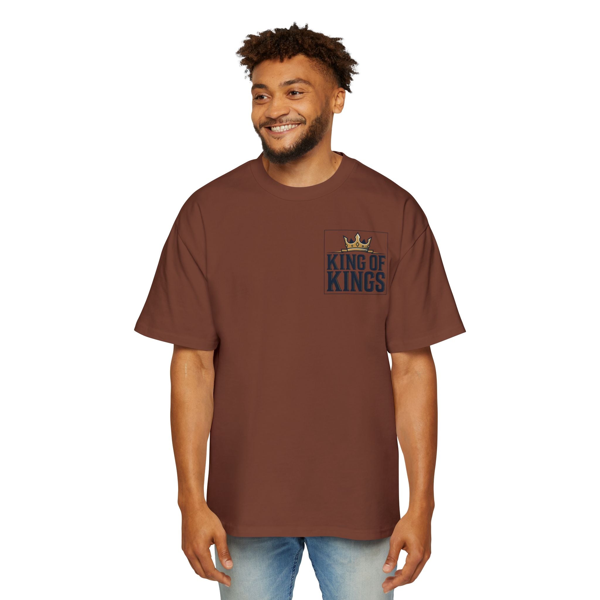 King of Kings Tee — Men's Oversized Graphic T-Shirt with Crown Design