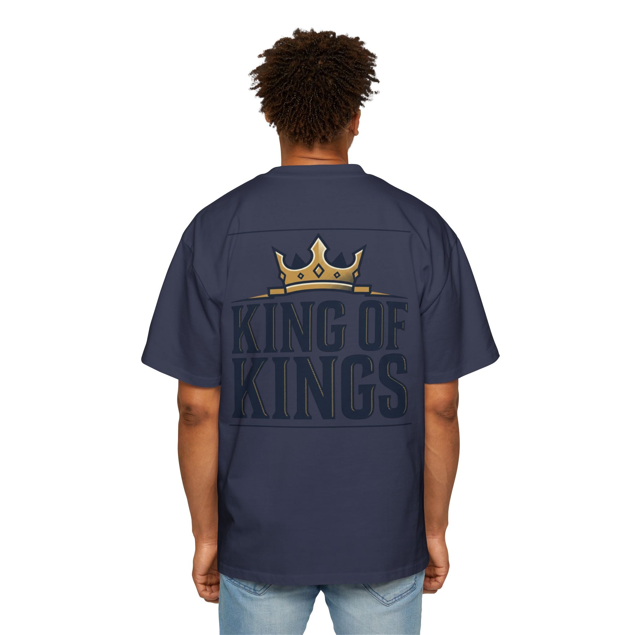 King of Kings Tee — Men's Oversized Graphic T-Shirt with Crown Design
