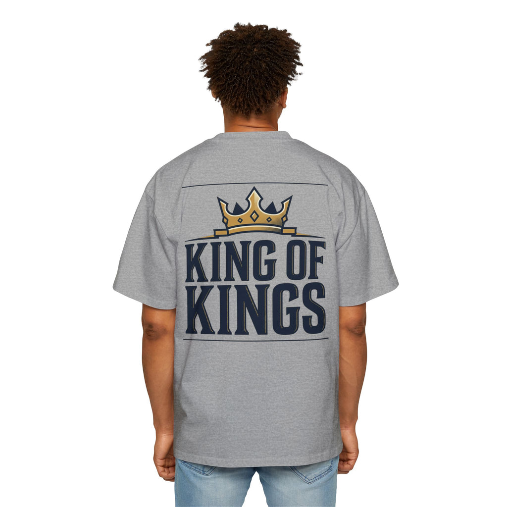 King of Kings Tee — Men's Oversized Graphic T-Shirt with Crown Design
