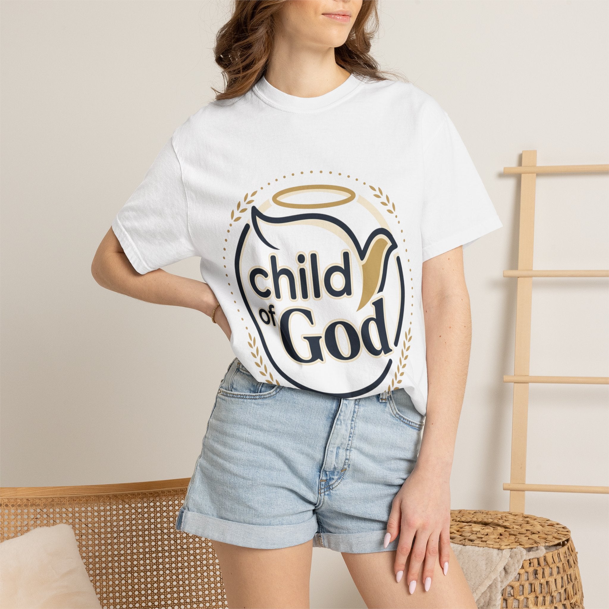 Child of God T‑Shirt — Faith Christian Tee with Dove & Halo