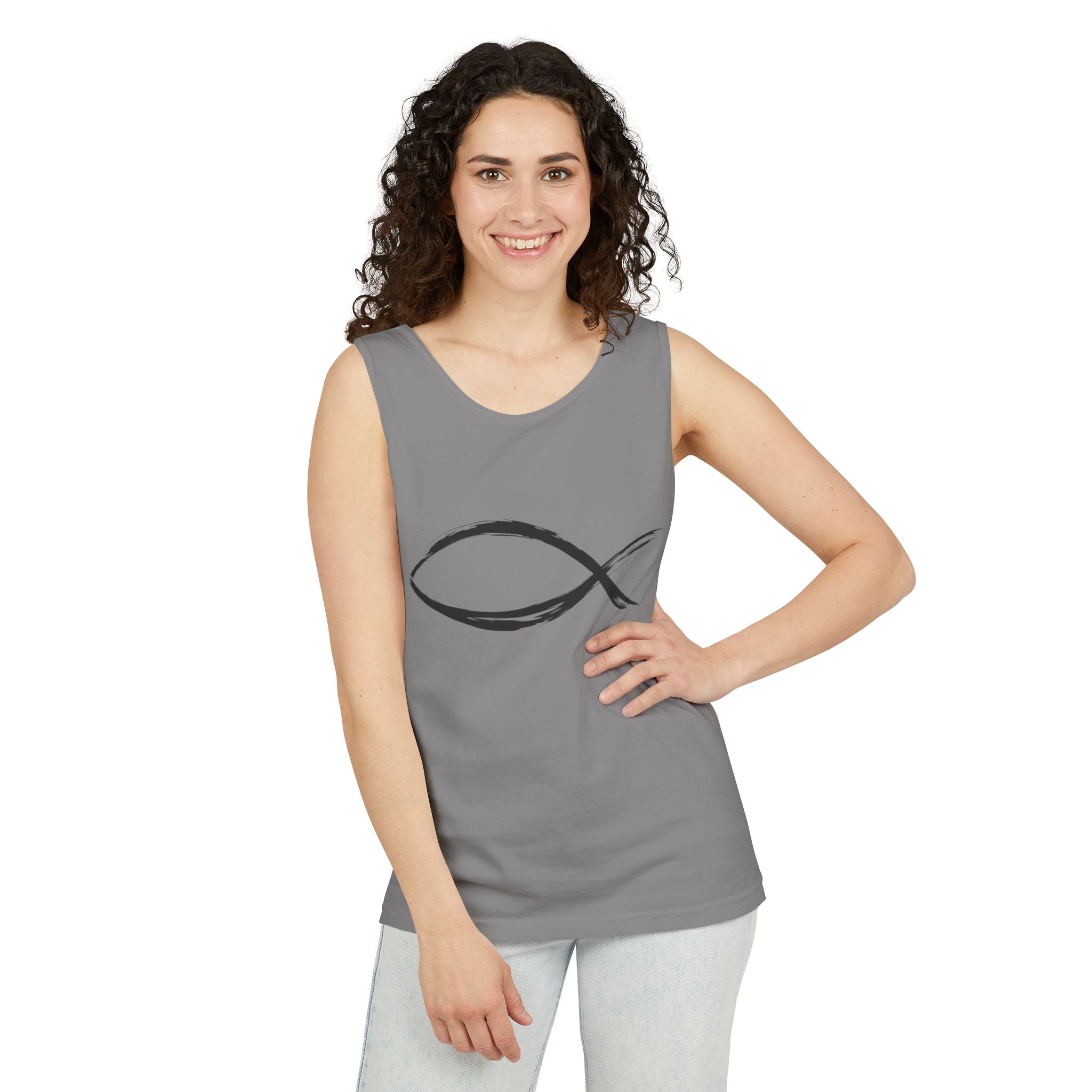 Fish Symbal tank top | Christian faith apparel