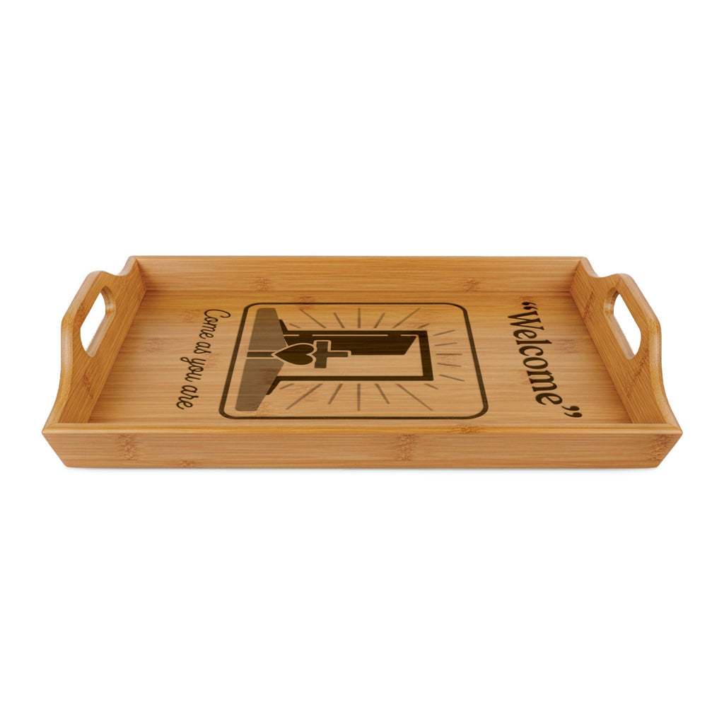 Welcome come as you are - Serving Tray | Bamboo Religious Tray