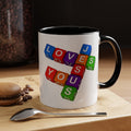 Colorful Letter Blocks 'Jesus Loves You' Mug | Accent Coffee Mug