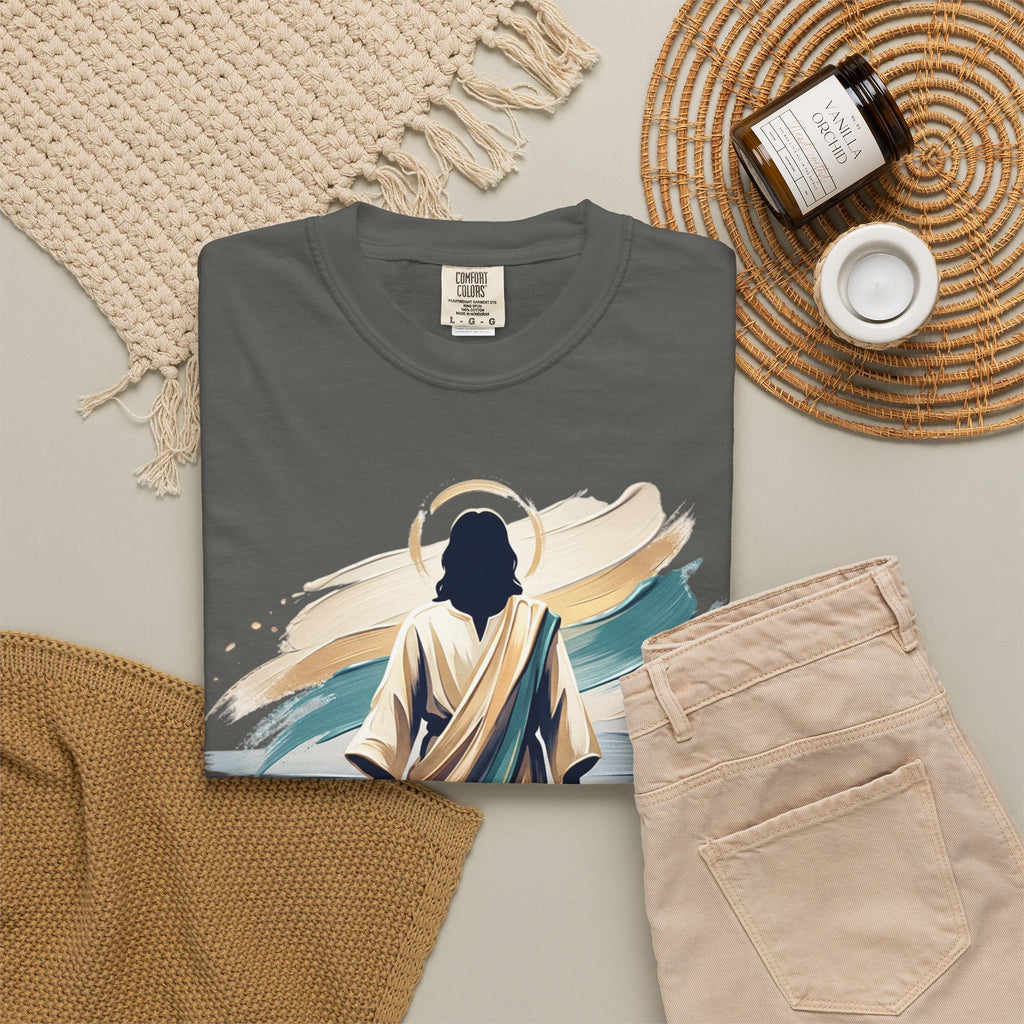 Jesus Walking on Water T-Shirt — Inspirational Christian Faith Tee