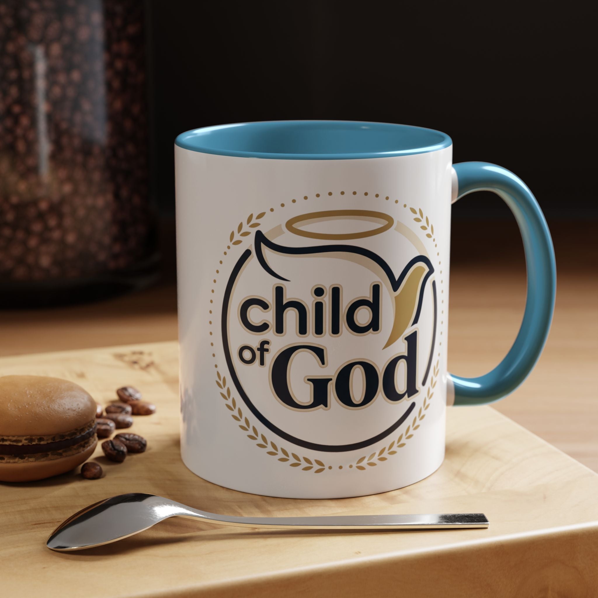 Child of God Accent Coffee Mug — 11/15 oz Christian Faith Ceramic Mug