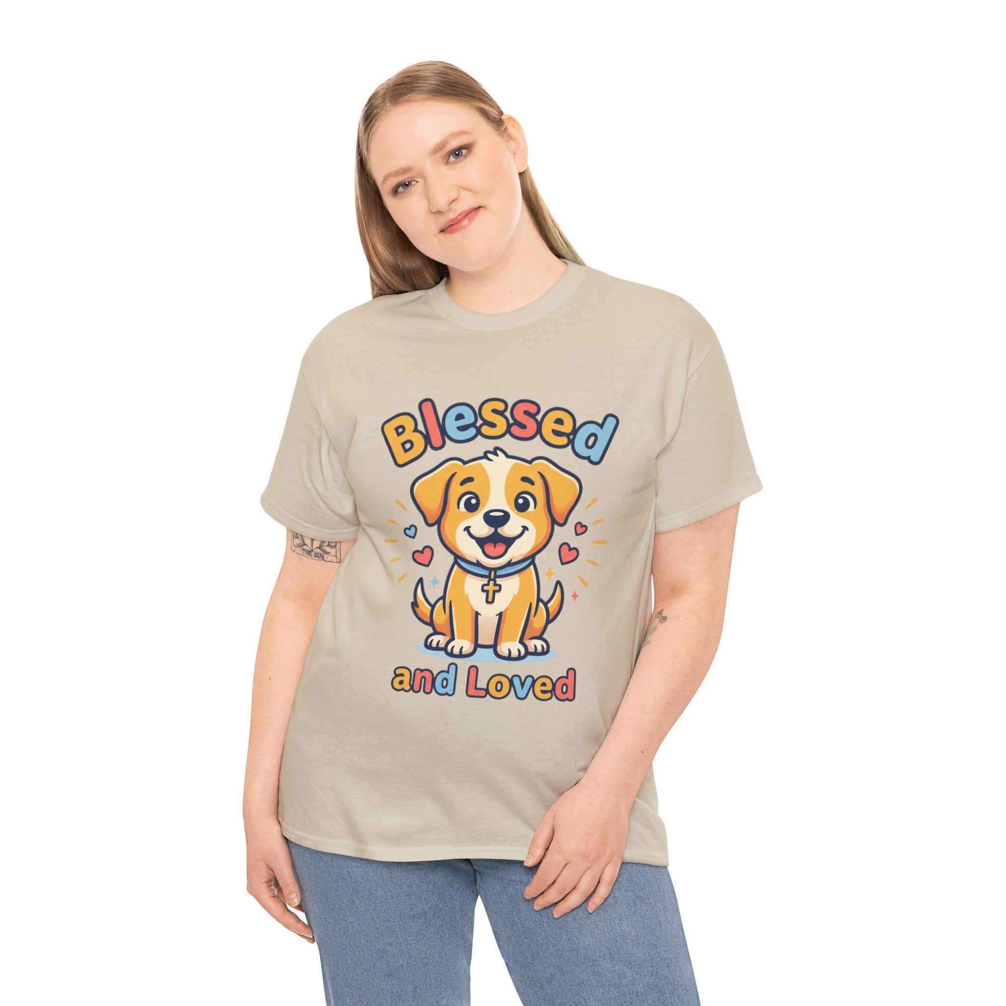 Blessed and Loved Puppy T-Shirt — Cute Dog Graphic Tee for Pet Lovers