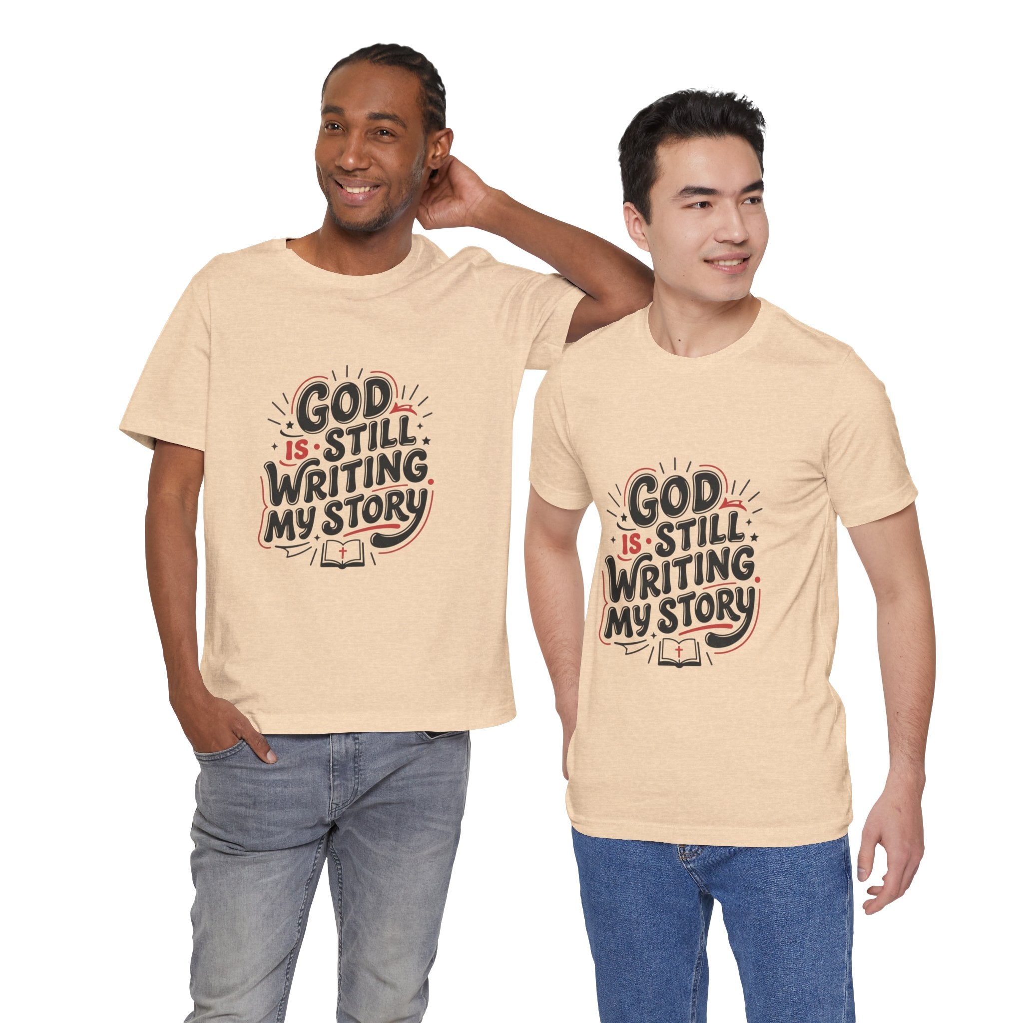 God Is Still Writing My Story T-Shirt | Christian encouragement, pastel groovy scripture