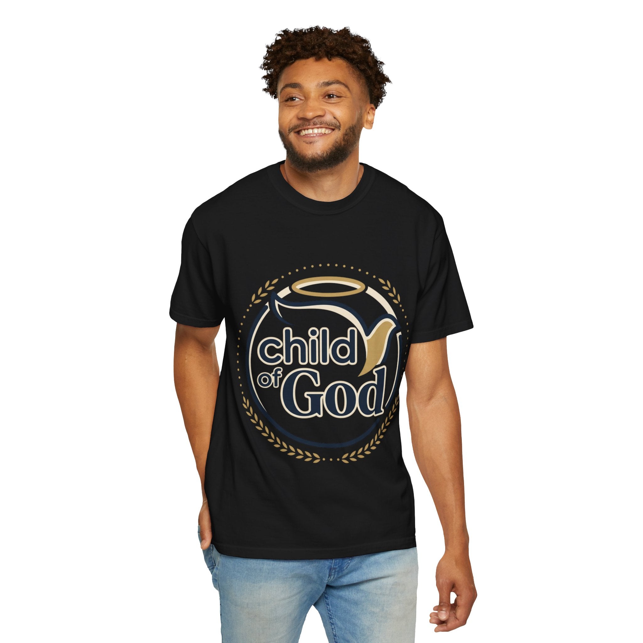 Child of God T‑Shirt — Faith Christian Tee with Dove & Halo