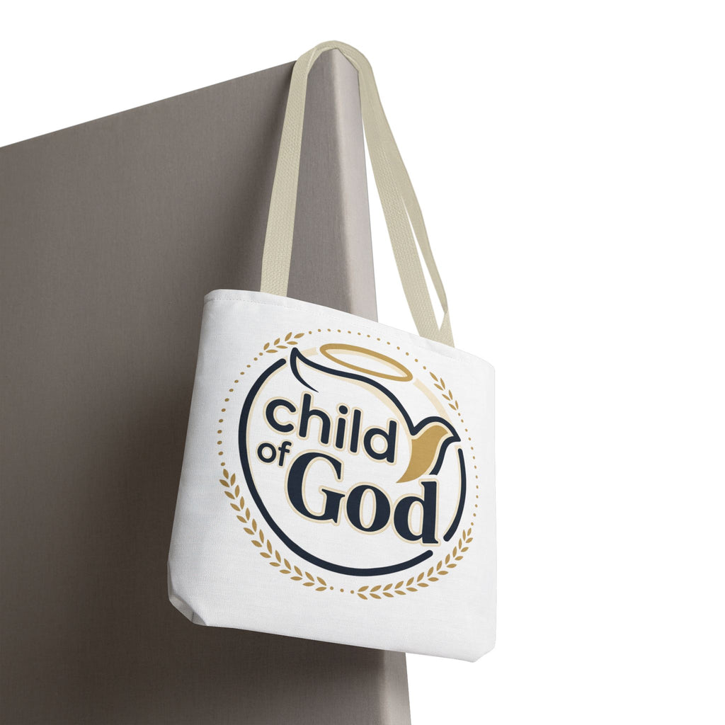 Child of God Tote Bag — All-Over Print Christian Canvas Tote