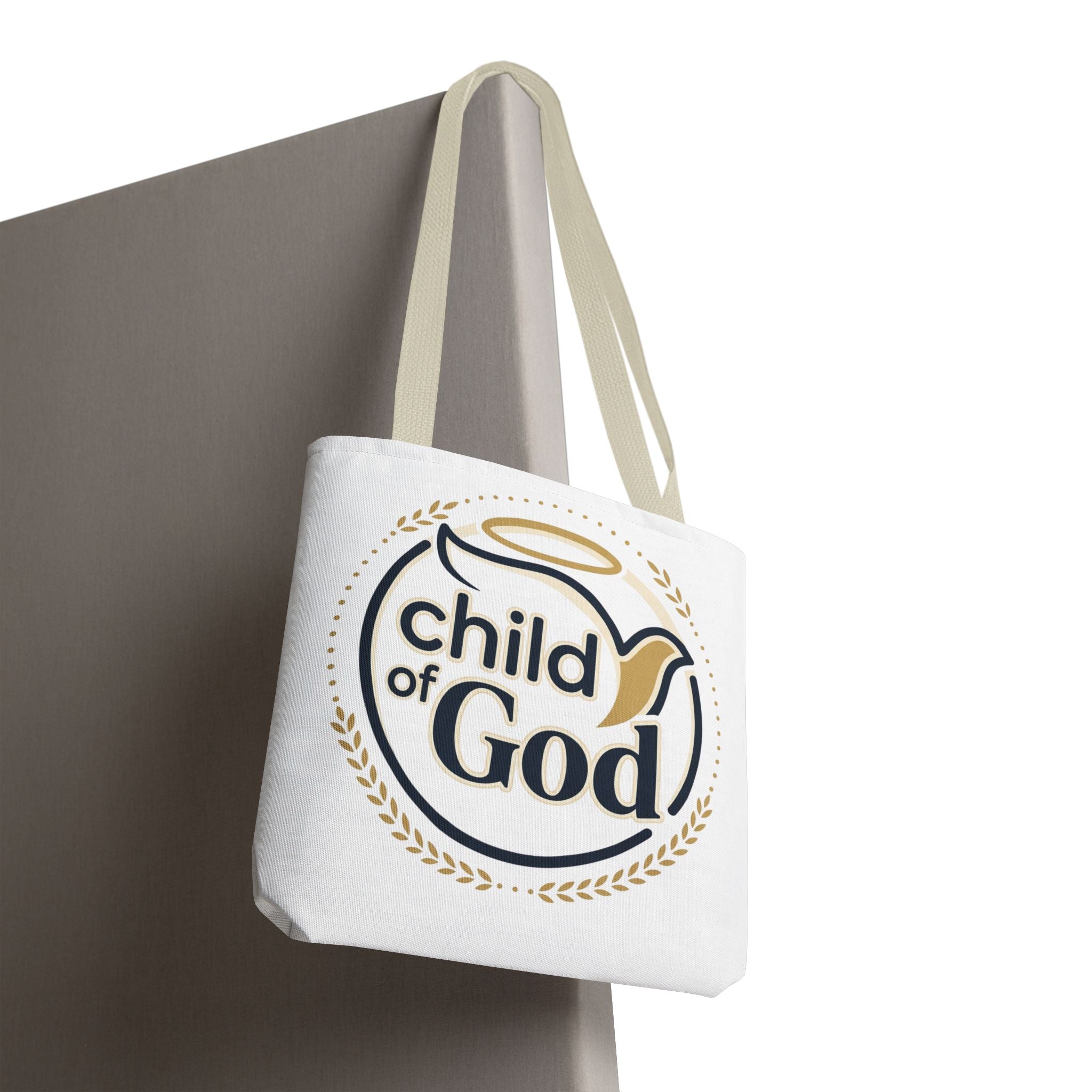 Child of God Tote Bag — All-Over Print Christian Canvas Tote