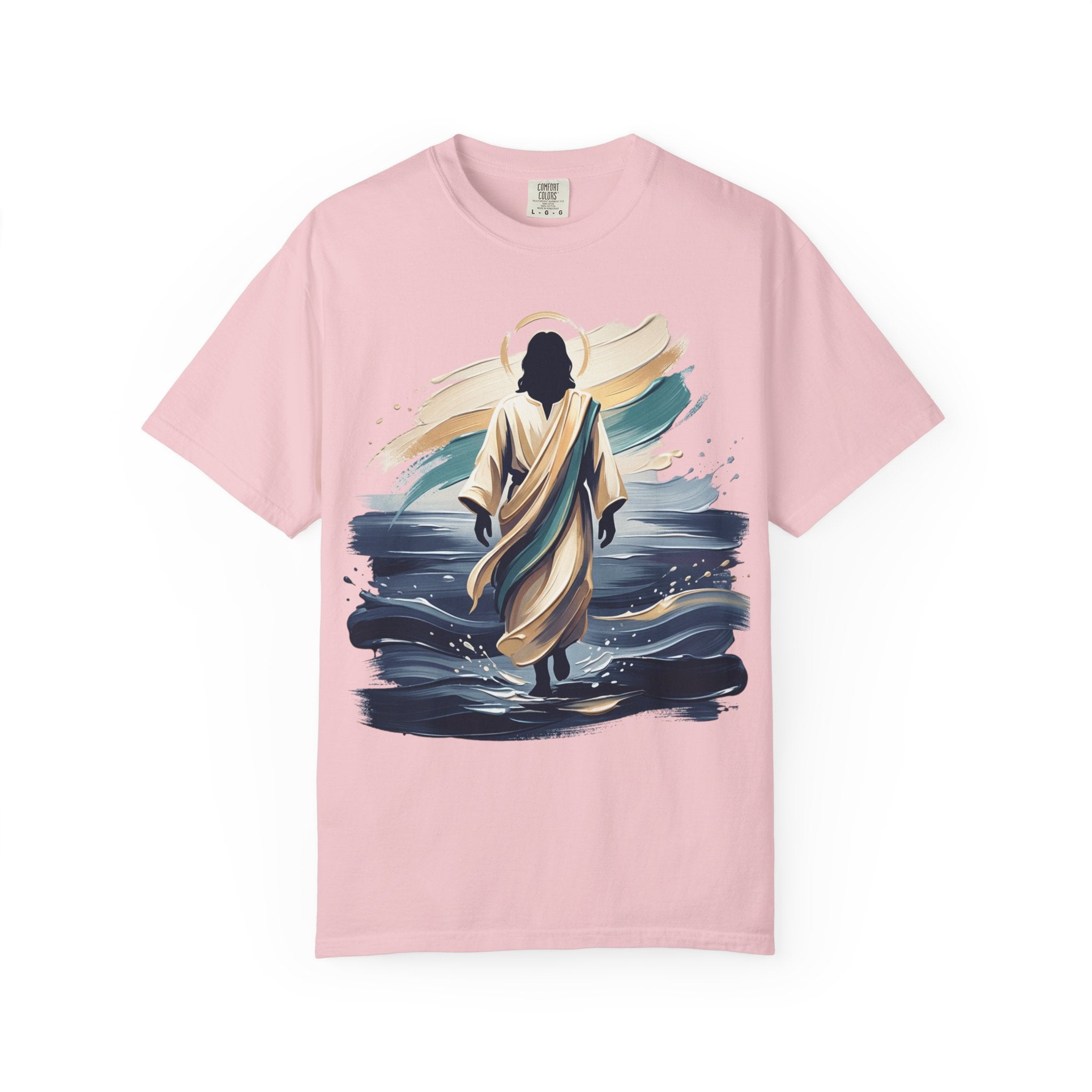 Jesus Walking on Water T-Shirt — Inspirational Christian Faith Tee