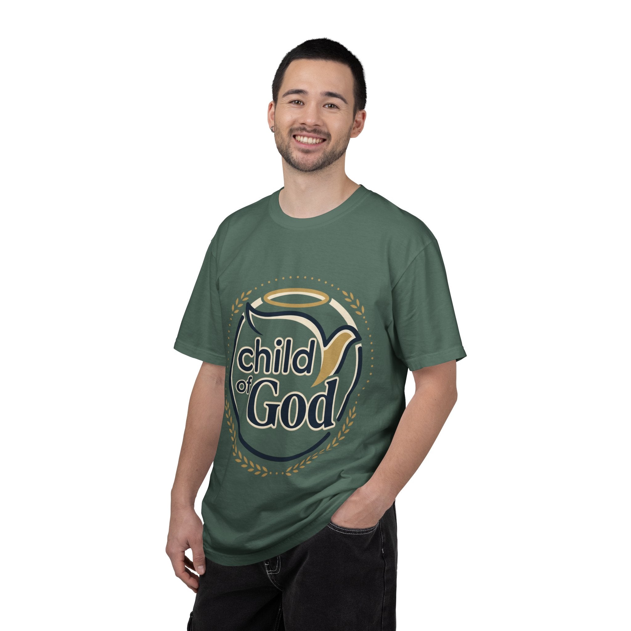 Child of God T‑Shirt — Faith Christian Tee with Dove & Halo
