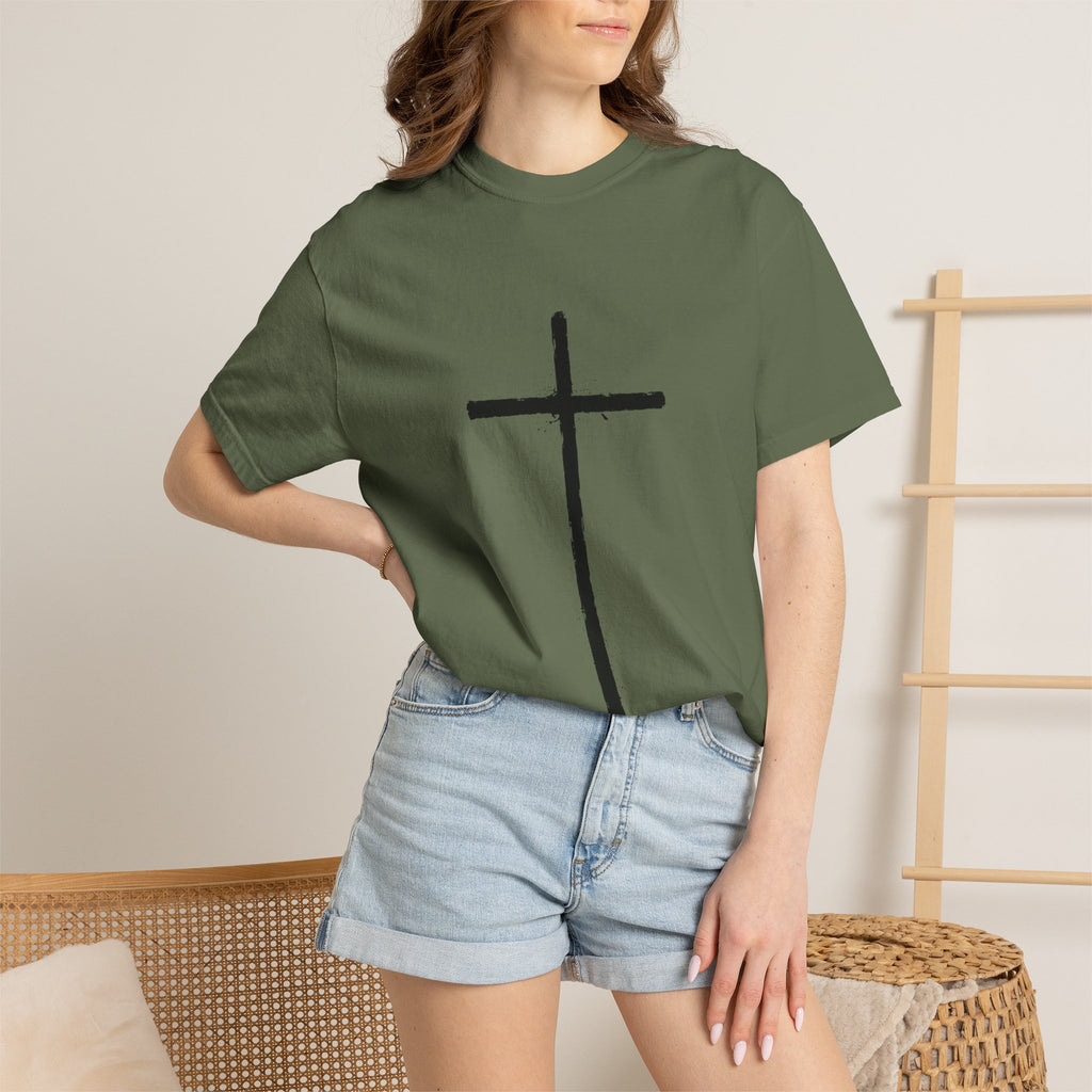 Cross T-shirt | Religious Gothic Faith Design
