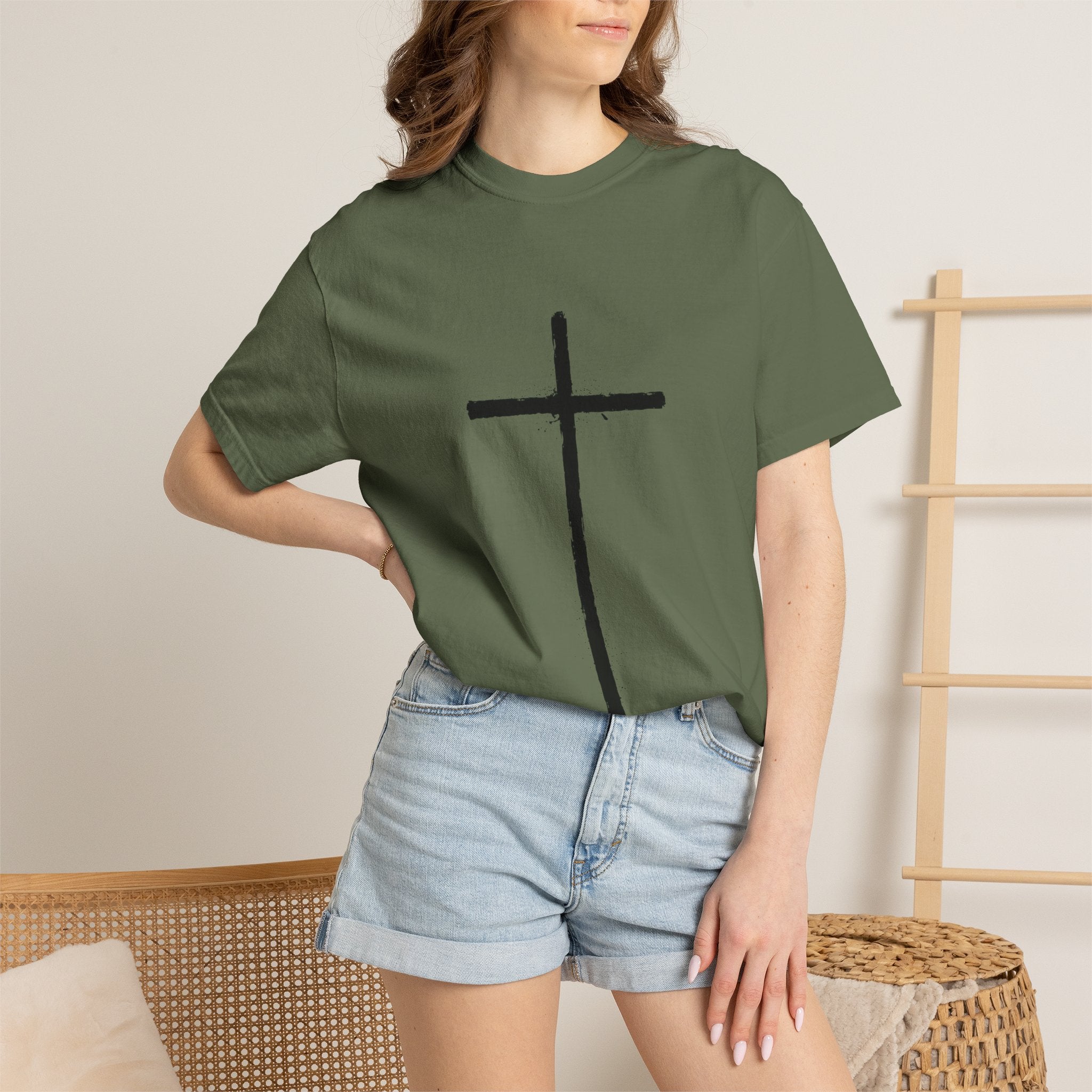 Cross T-shirt | Religious Gothic Faith Design