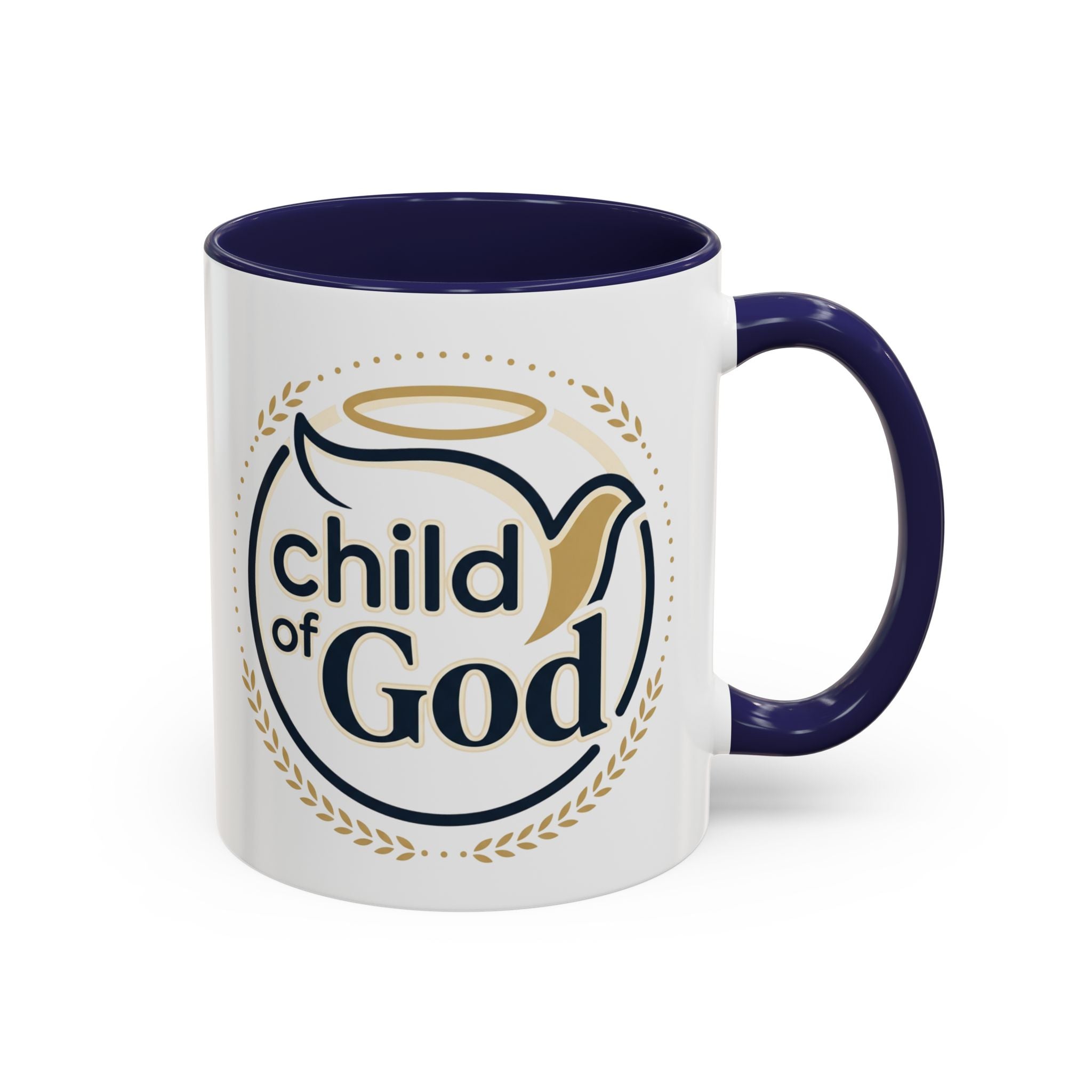 Child of God Accent Coffee Mug — 11/15 oz Christian Faith Ceramic Mug