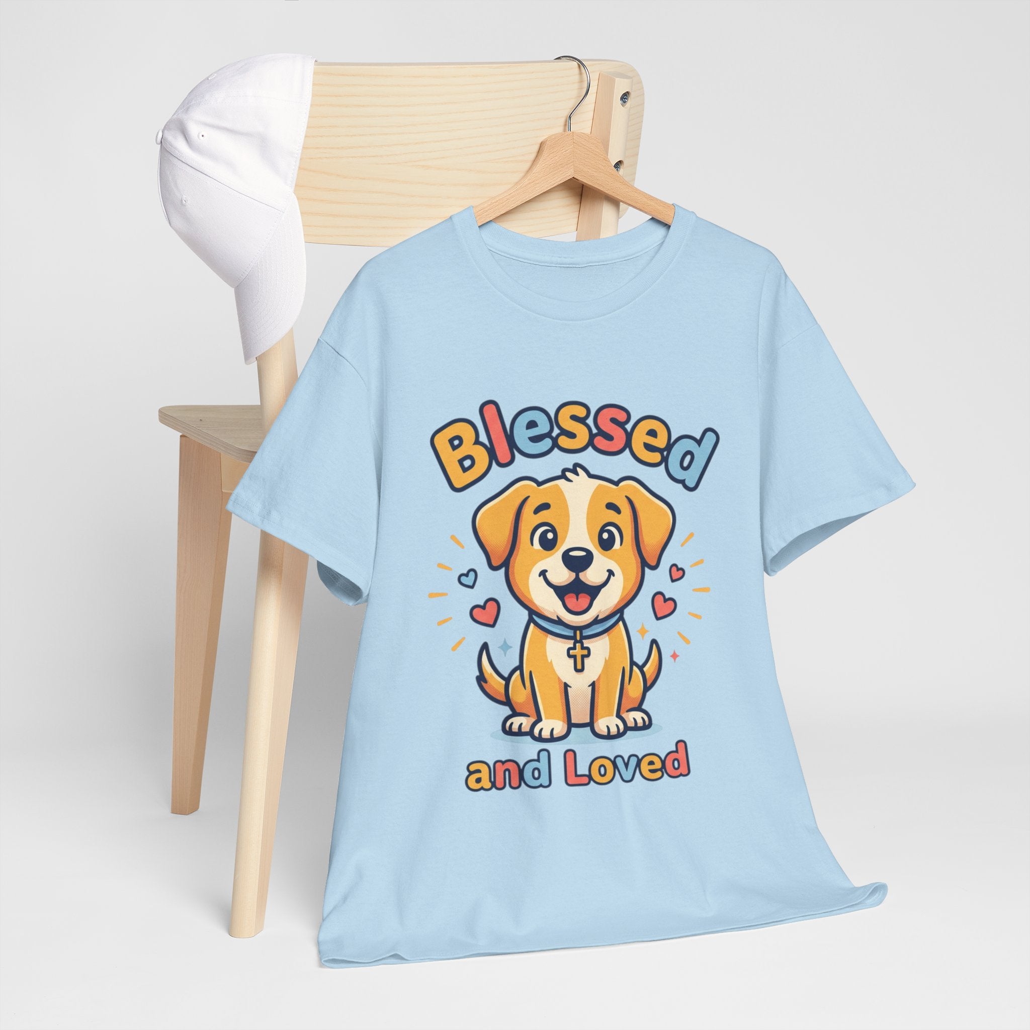 Blessed and Loved Puppy T-Shirt — Cute Dog Graphic Tee for Pet Lovers