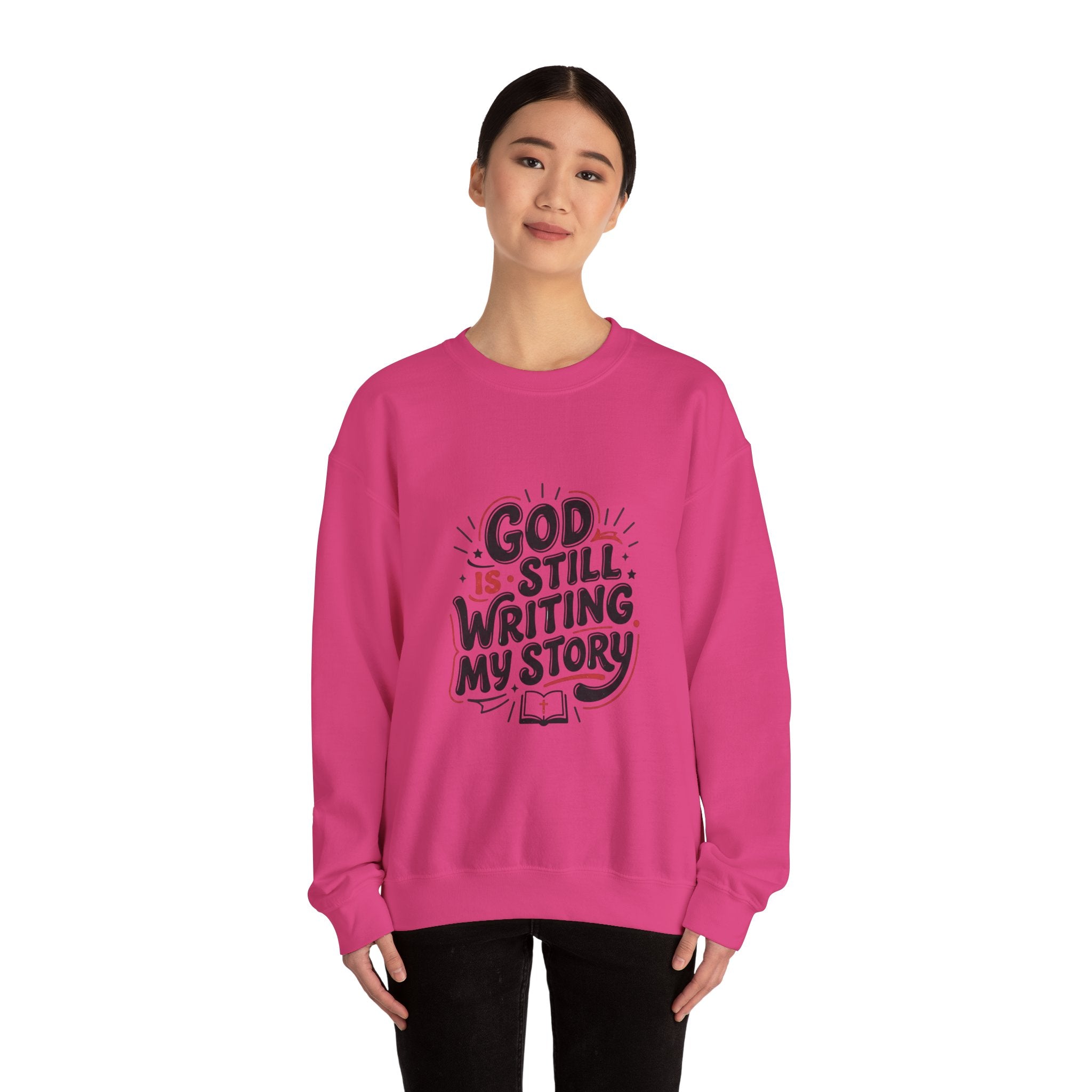 God Is Still Writing My Story Sweatshirt | Christian encouragement, groovy scripture