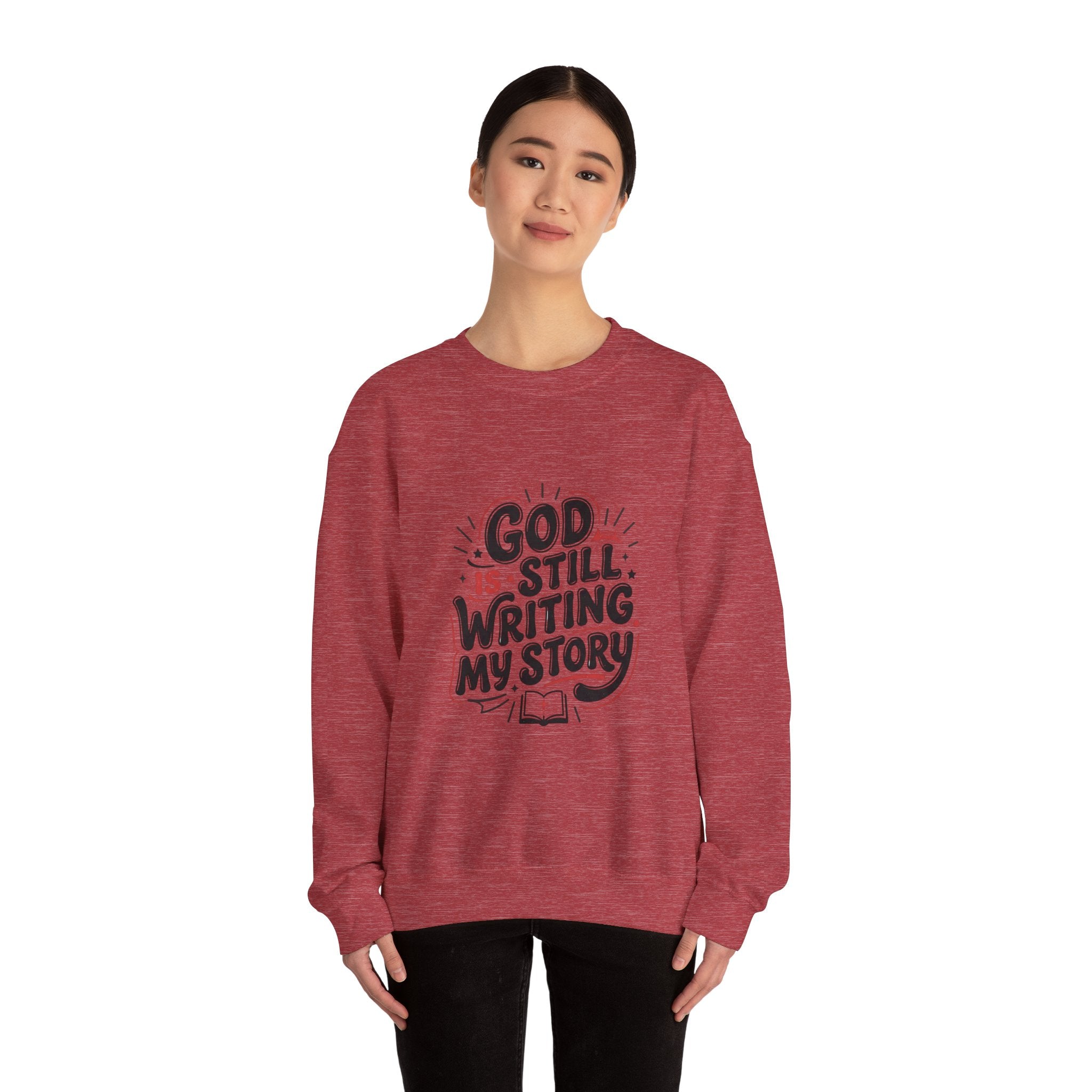 God Is Still Writing My Story Sweatshirt | Christian encouragement, groovy scripture