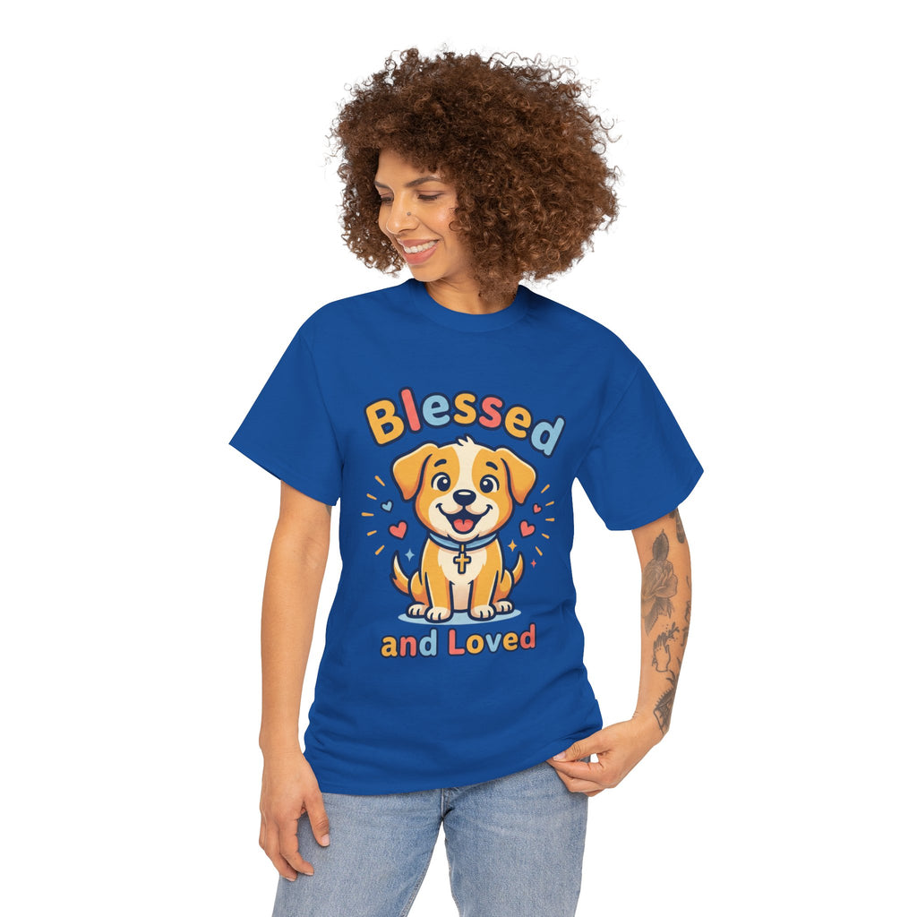 Blessed and Loved Puppy T-Shirt — Cute Dog Graphic Tee for Pet Lovers