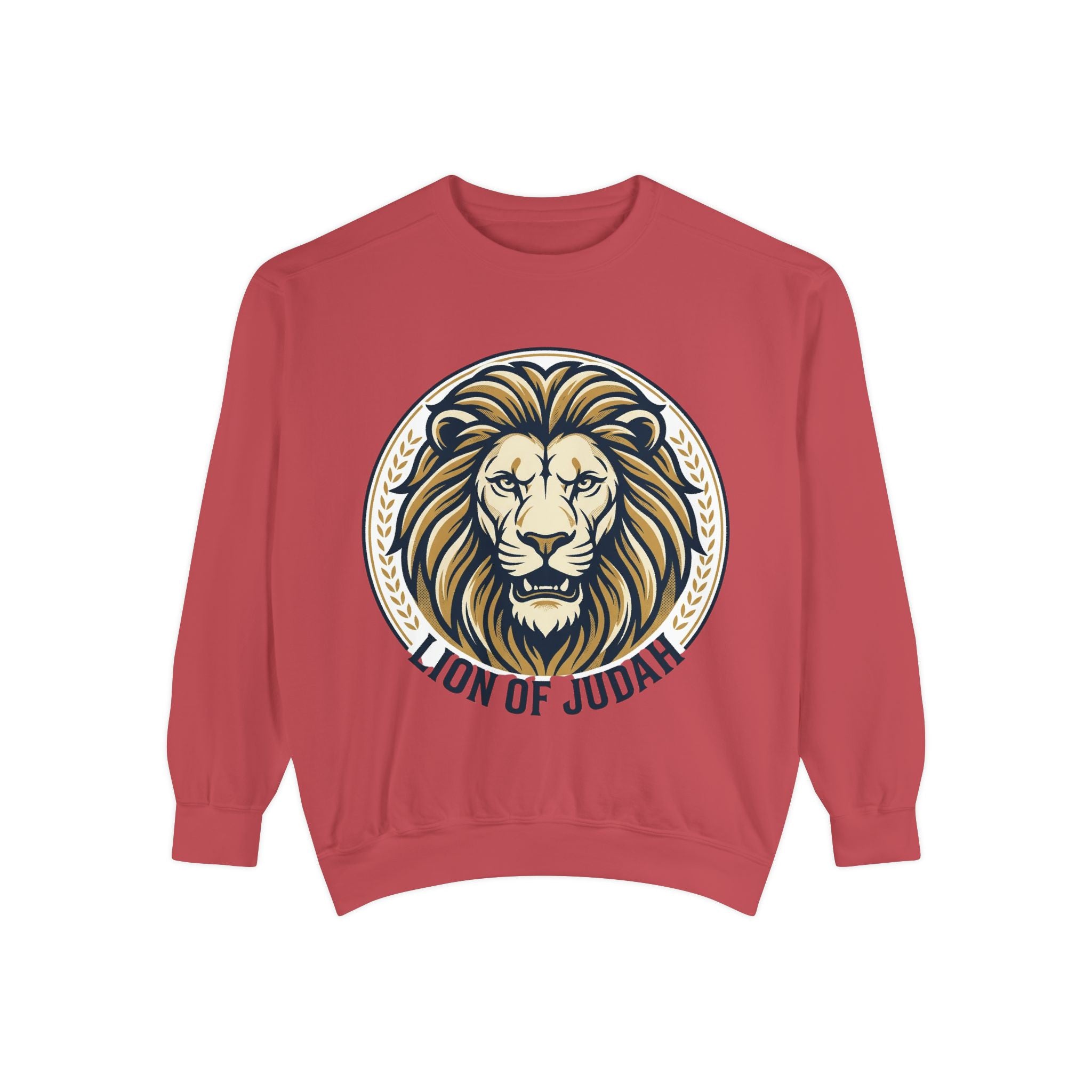 Lion of Judah Sweatshirt — Religious Lion Graphic Crewneck